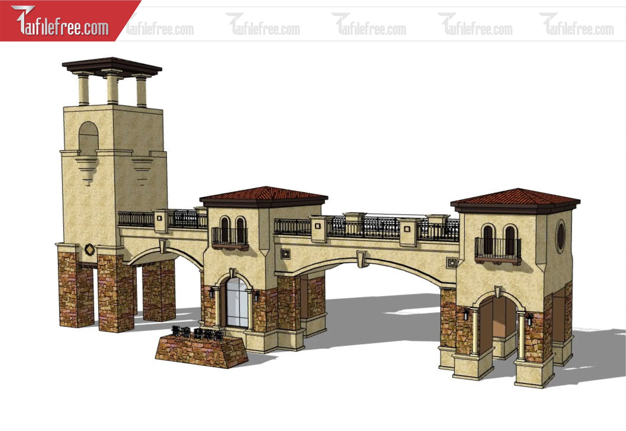 File 3D Sketchup Cổng Nhà_SK321