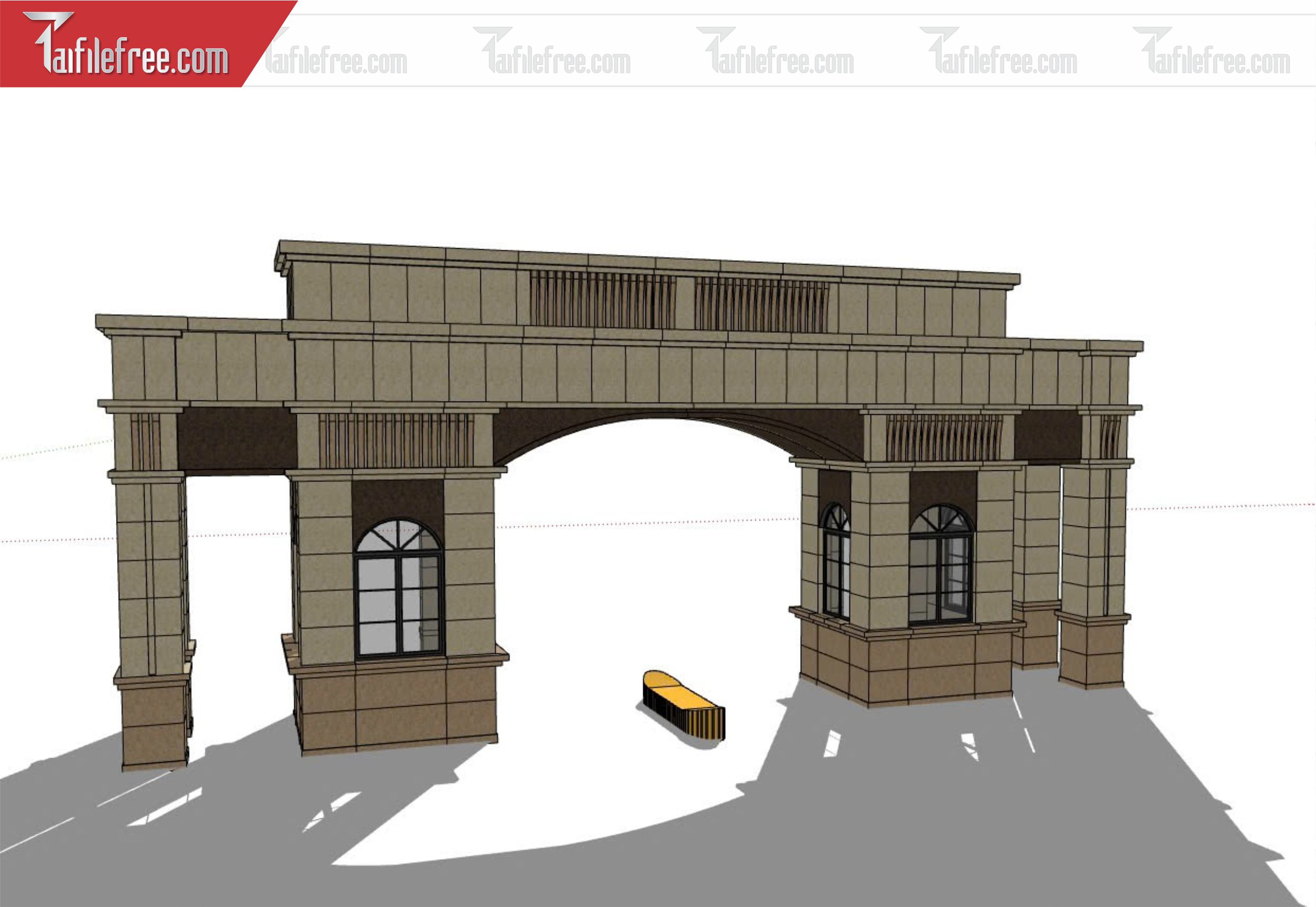 File 3D Sketchup Cổng Nhà_SK323