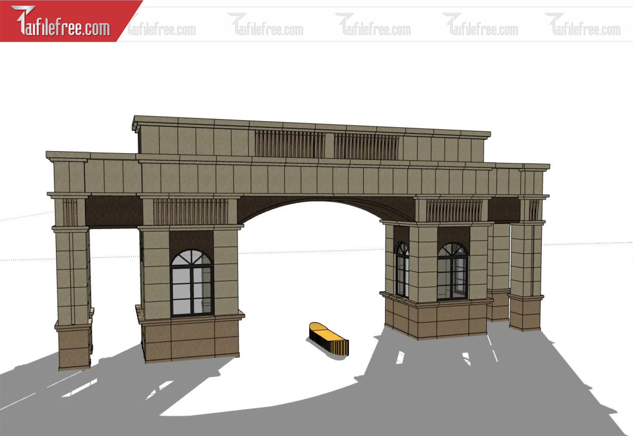 File 3D Sketchup Cổng Nhà_SK323