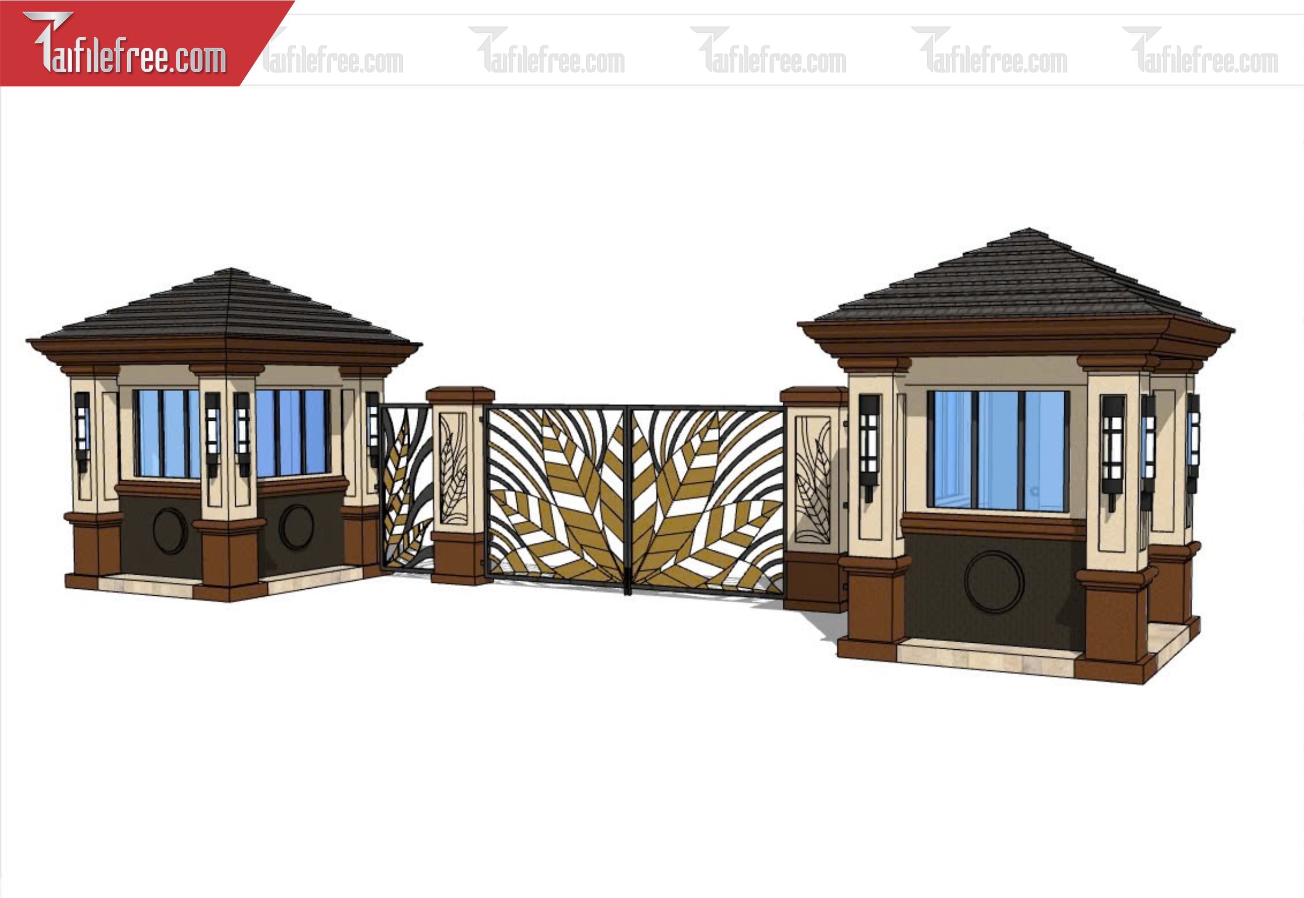 File 3D Sketchup Cổng Nhà_SK325