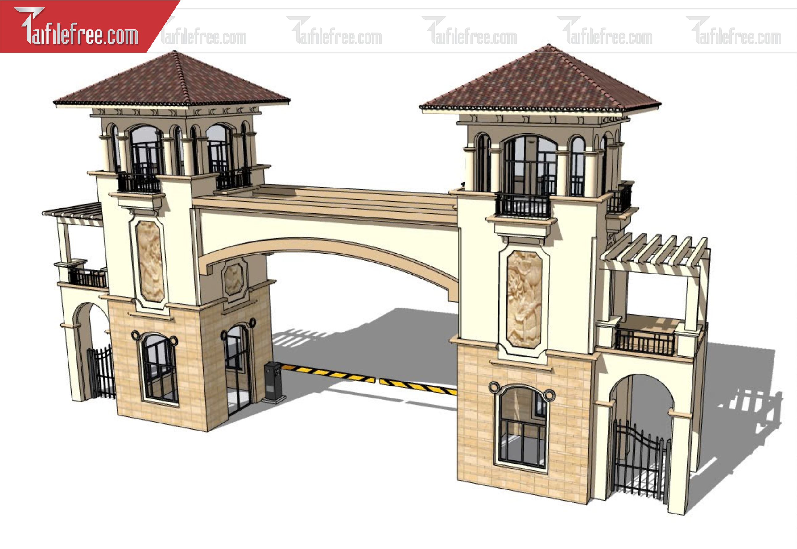File 3D Sketchup Cổng Nhà_SK326
