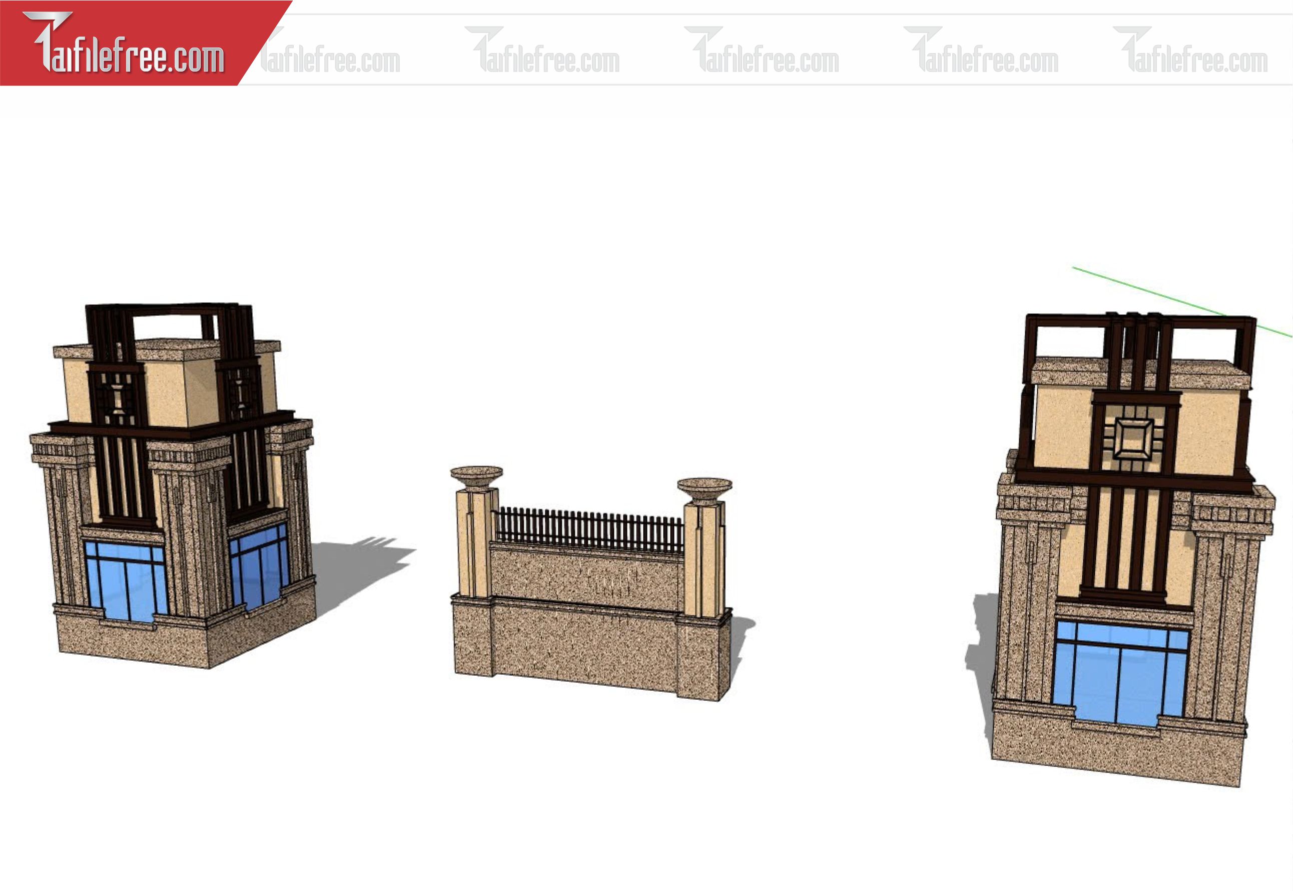 File 3D Sketchup Cổng Nhà_SK327
