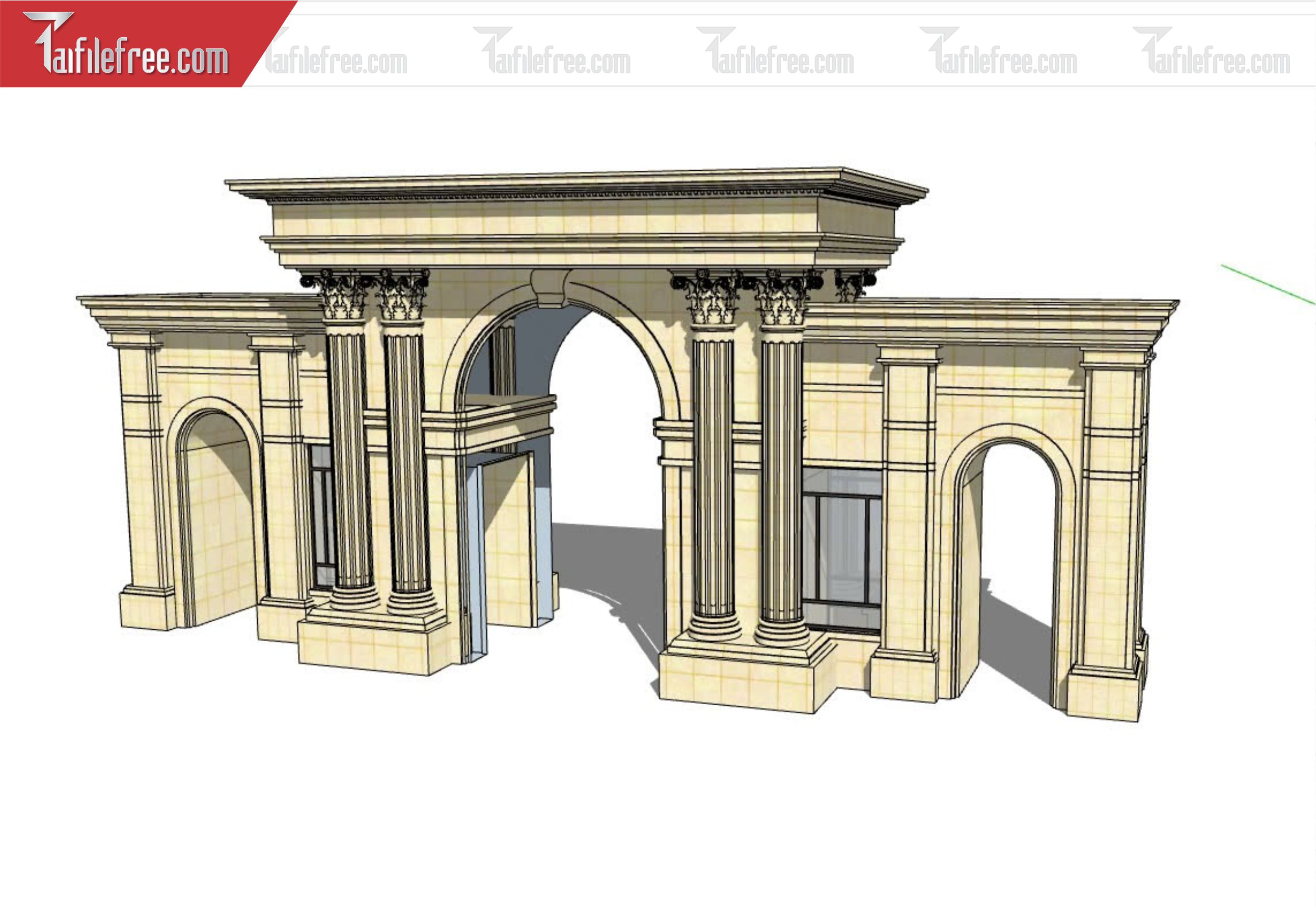 File 3D Sketchup Cổng Nhà_SK328
