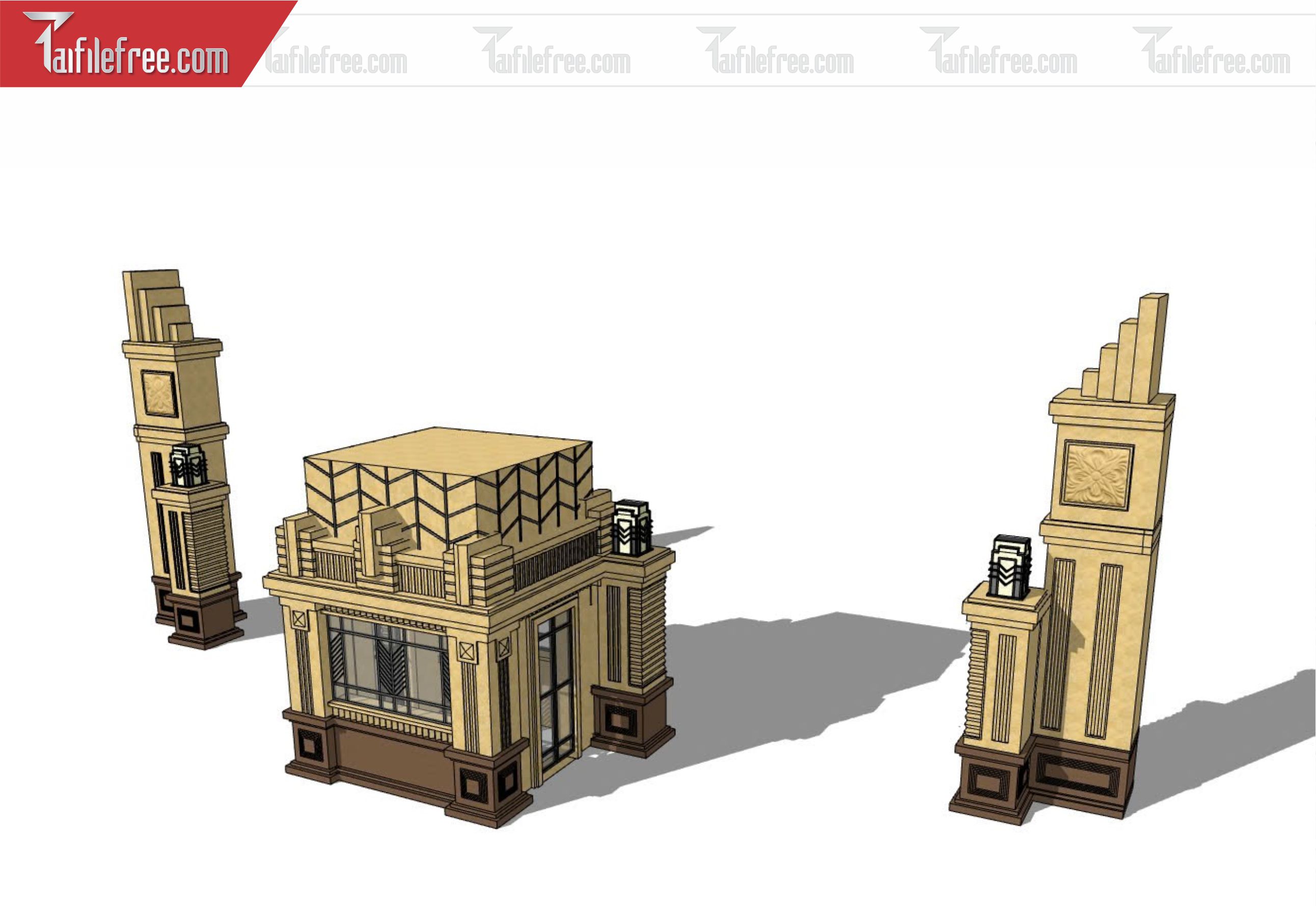 File 3D Sketchup Cổng Nhà_SK330