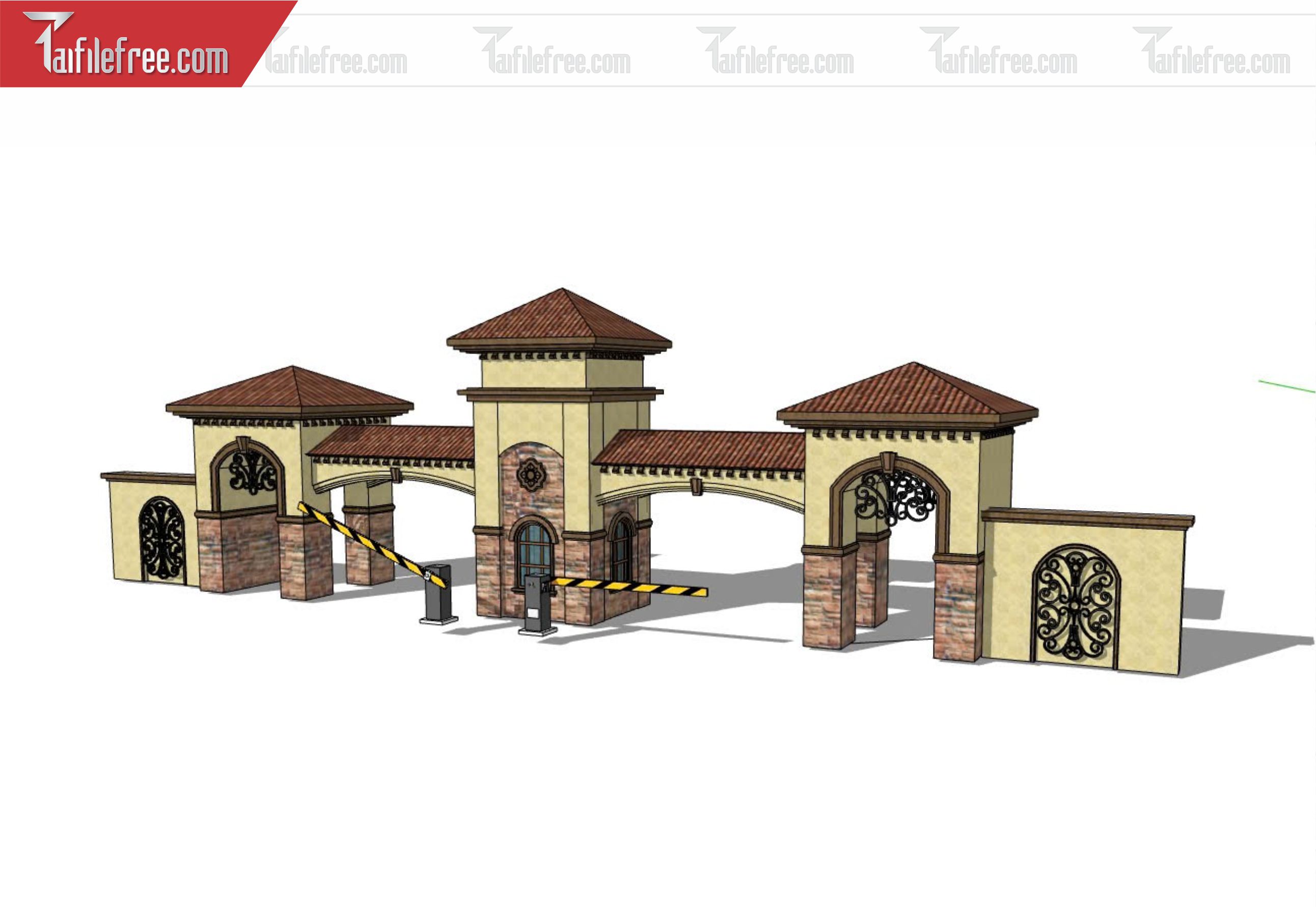 File 3D Sketchup Cổng Nhà_SK331