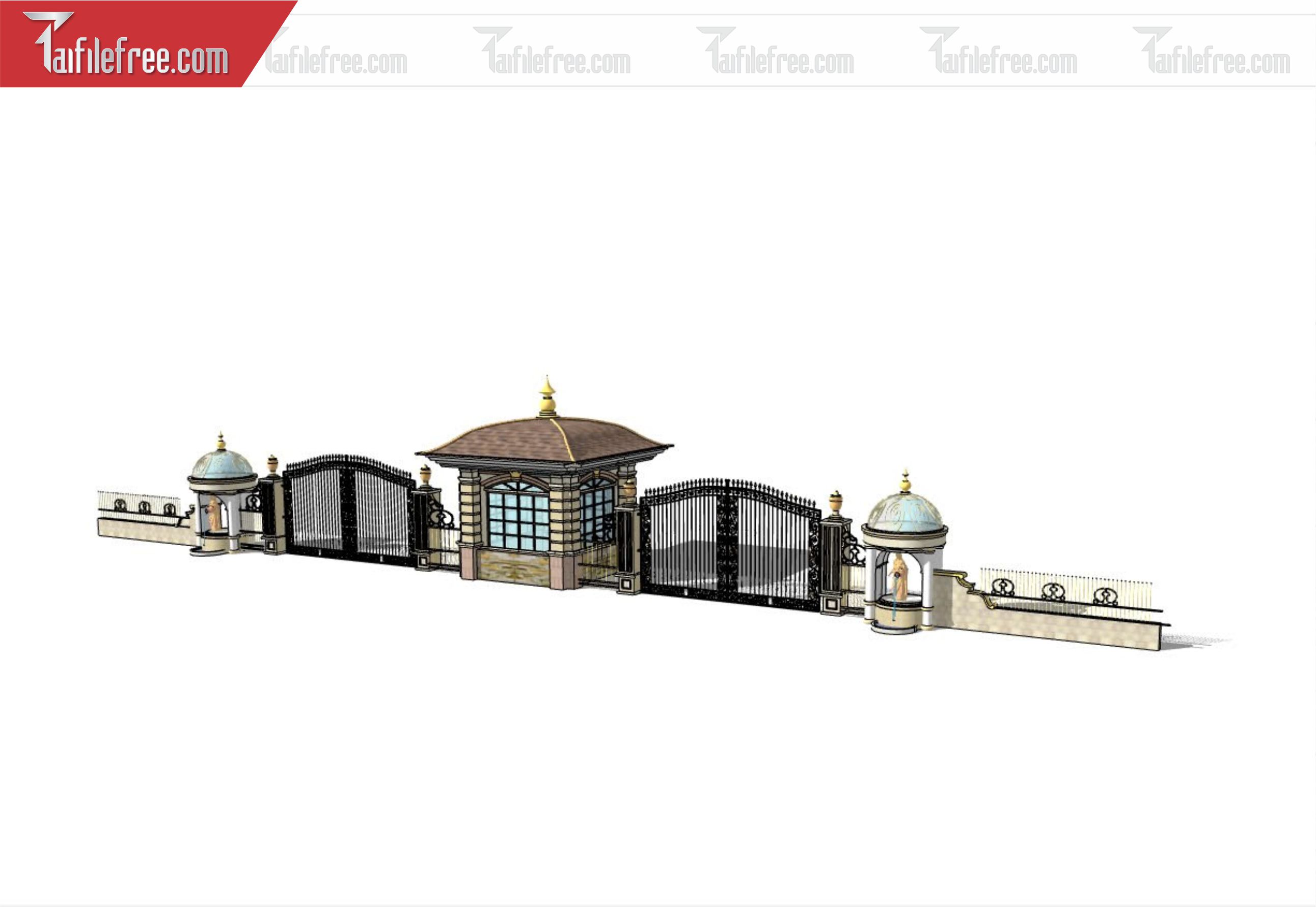 File 3D Sketchup Cổng Nhà_SK333