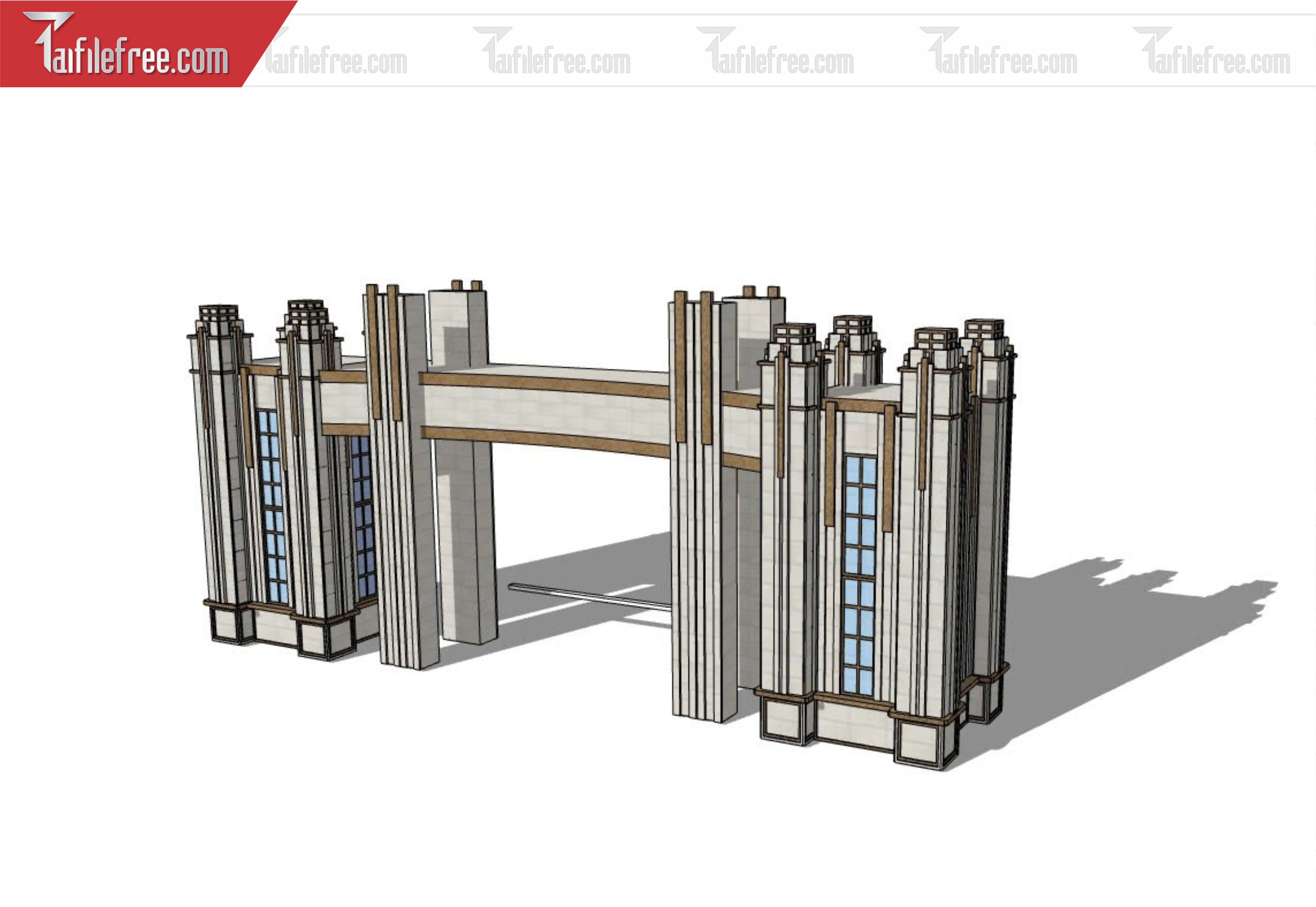 File 3D Sketchup Cổng Nhà_SK334