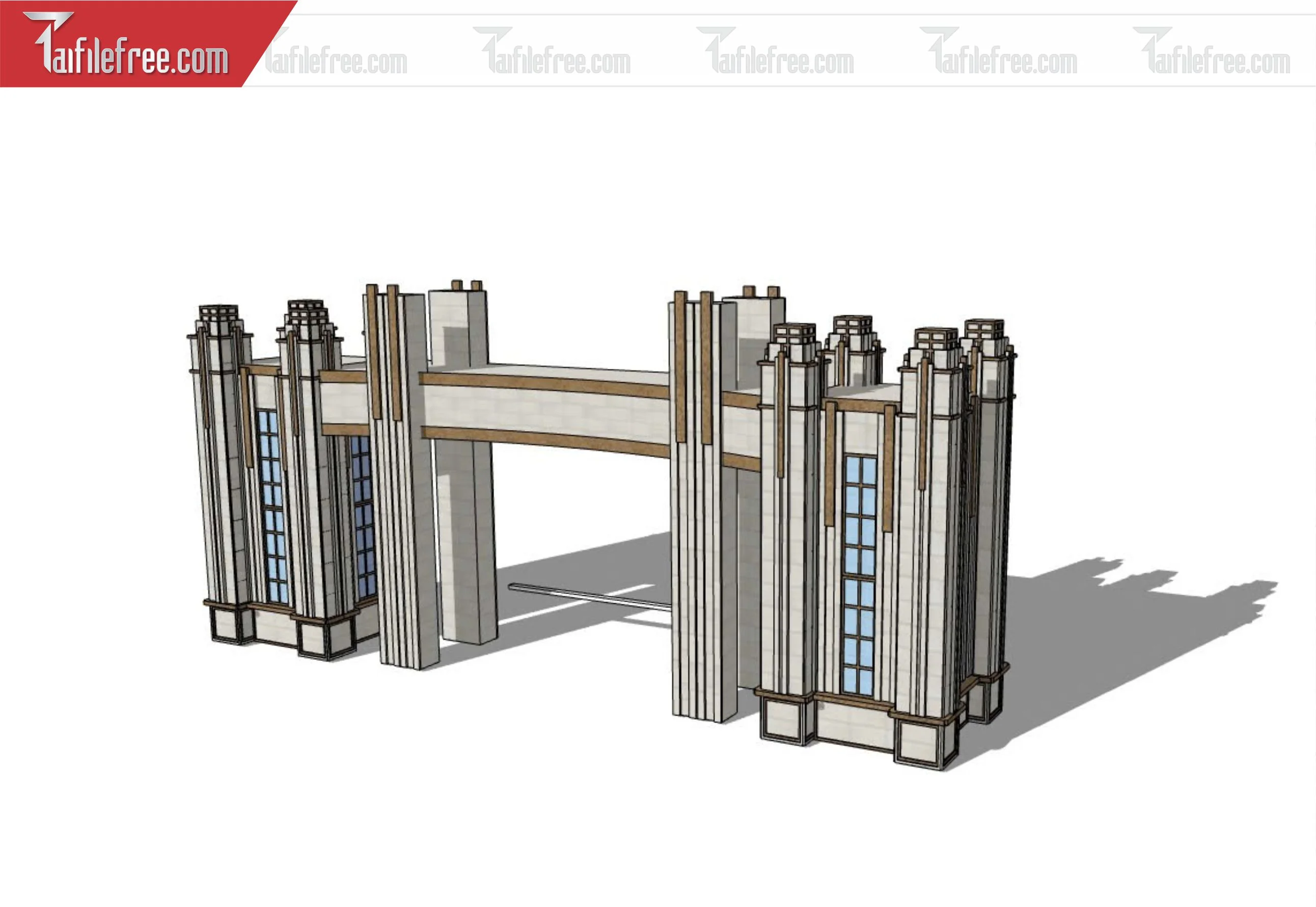 File 3D Sketchup Cổng Nhà_SK334