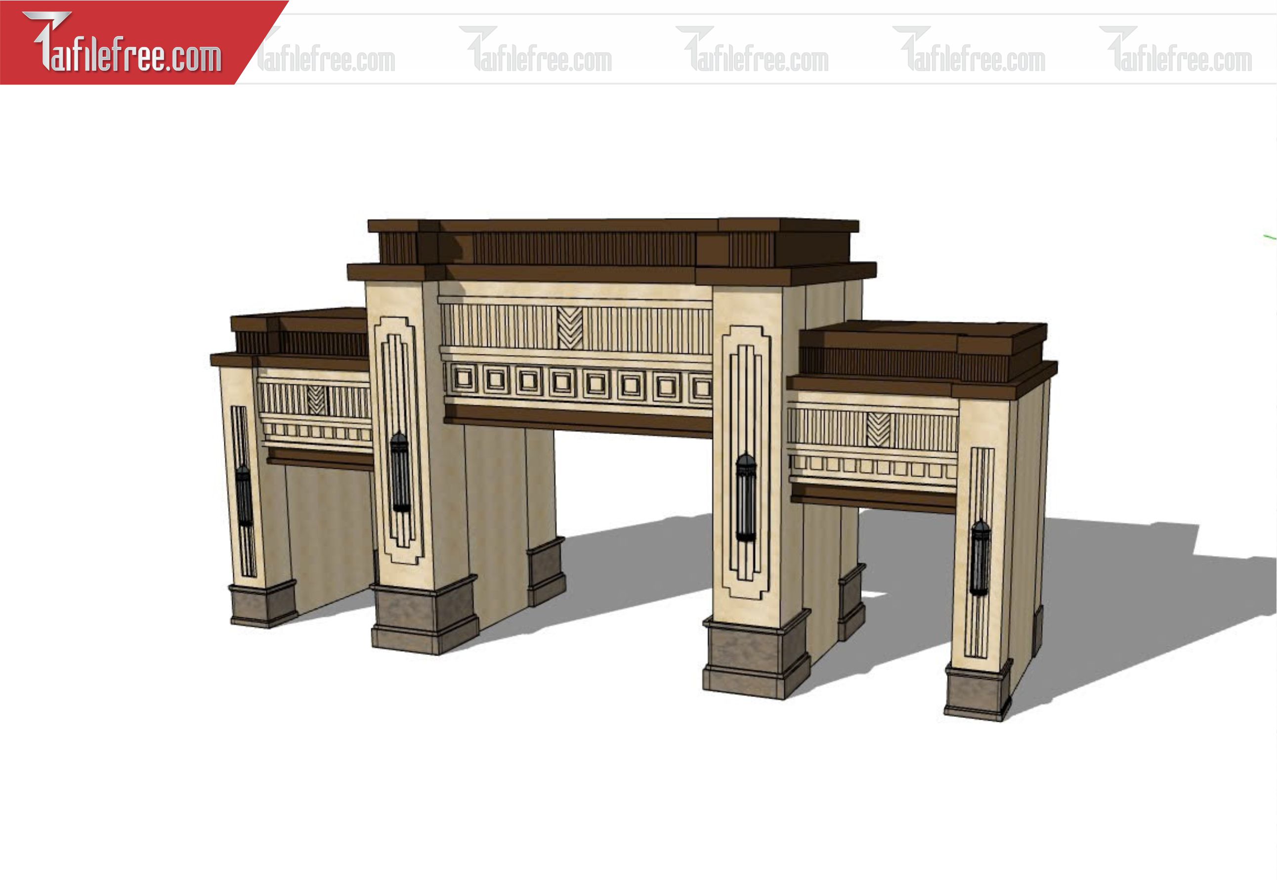 File 3D Sketchup Cổng Nhà_SK338