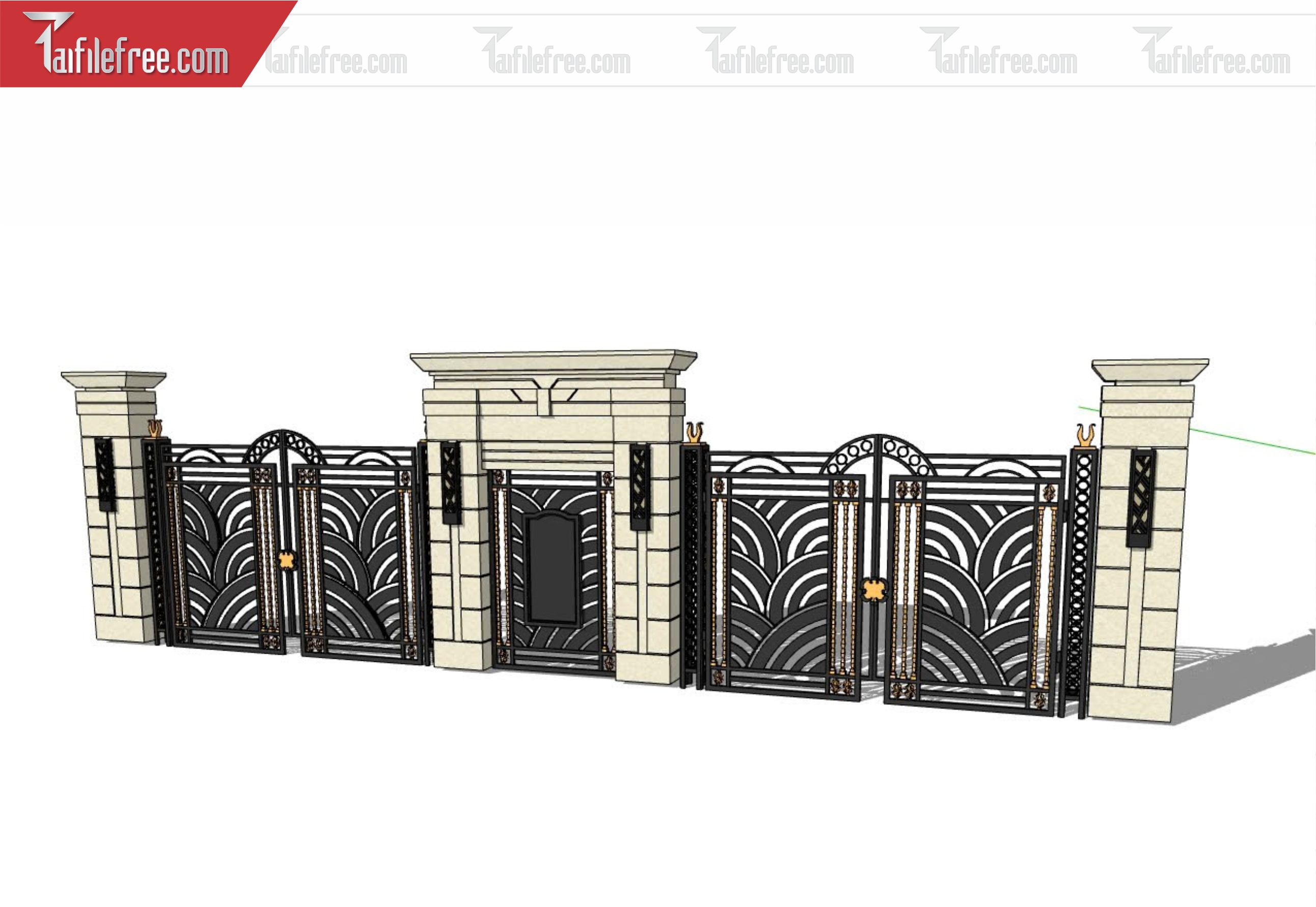 File 3D Sketchup Cổng Nhà_SK339