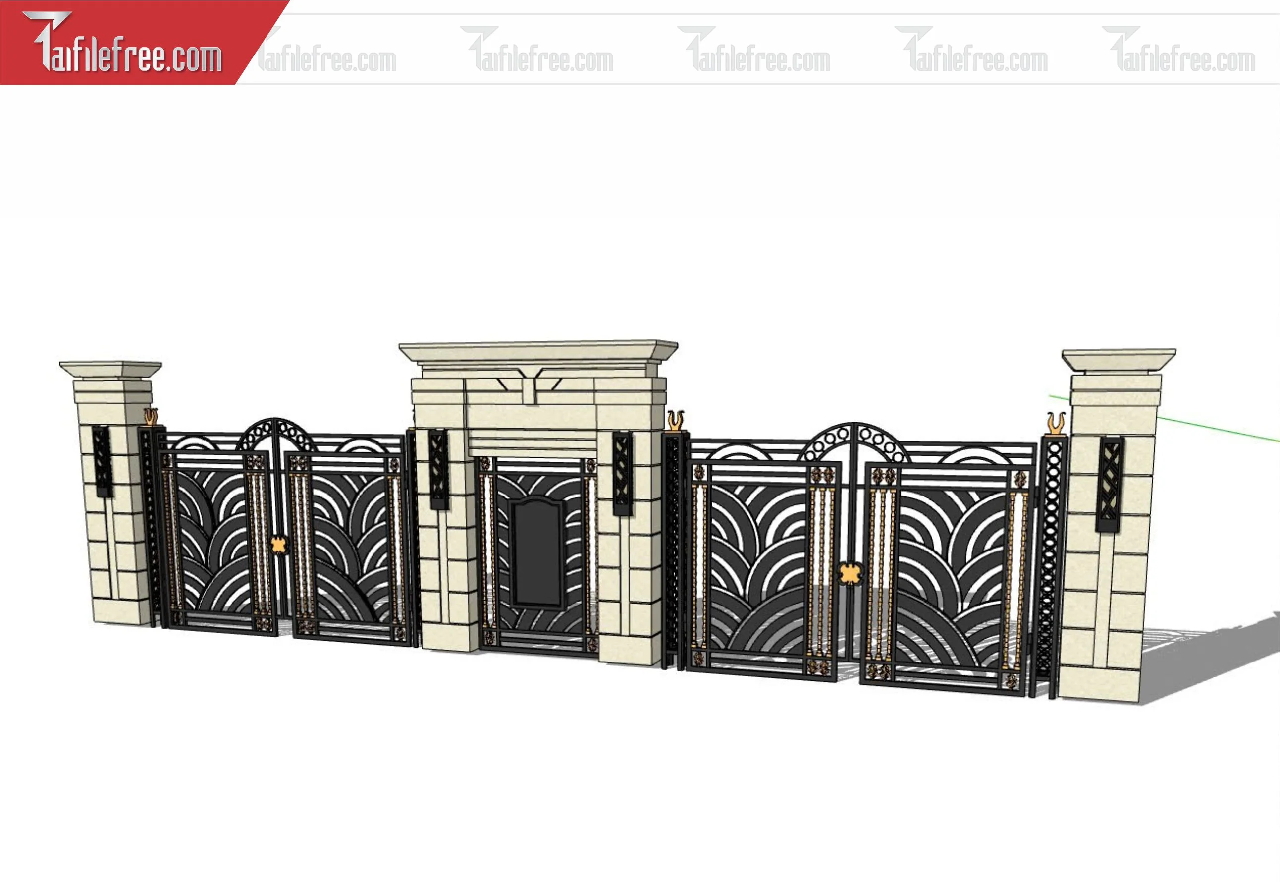 File 3D Sketchup Cổng Nhà_SK339