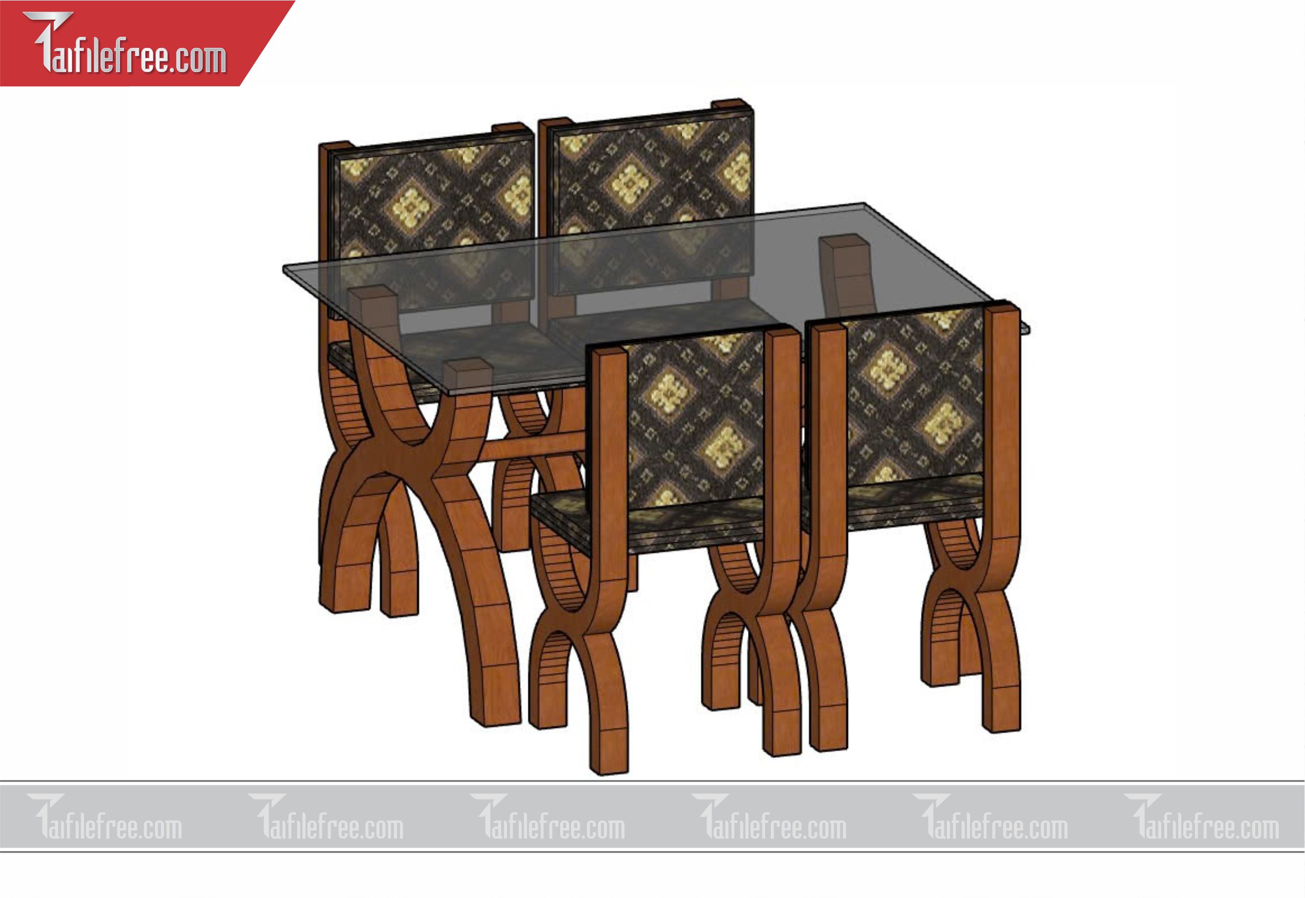 File 3D Sketchup Bàn Ăn_SK34