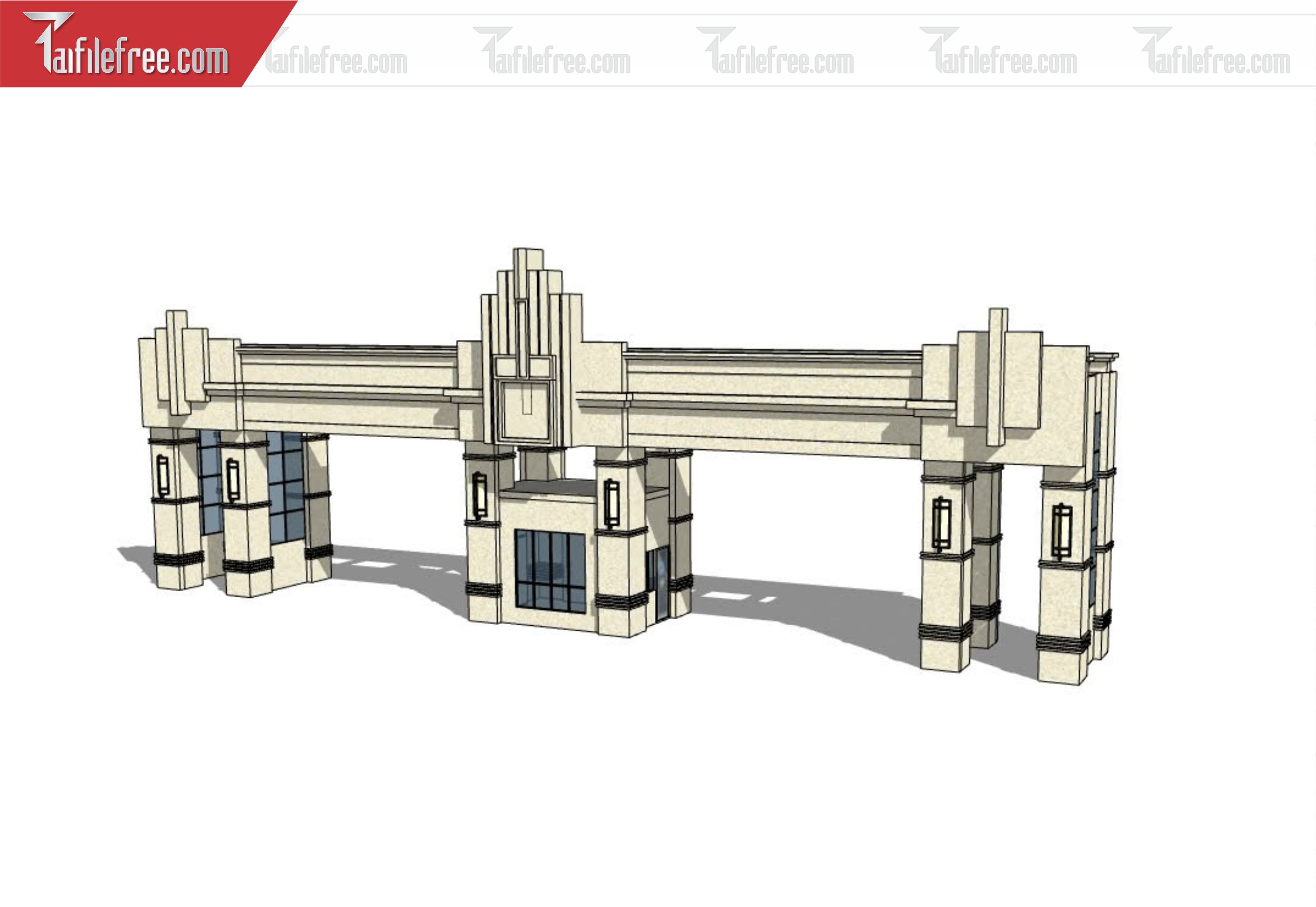File 3D Sketchup Cổng Nhà_SK340