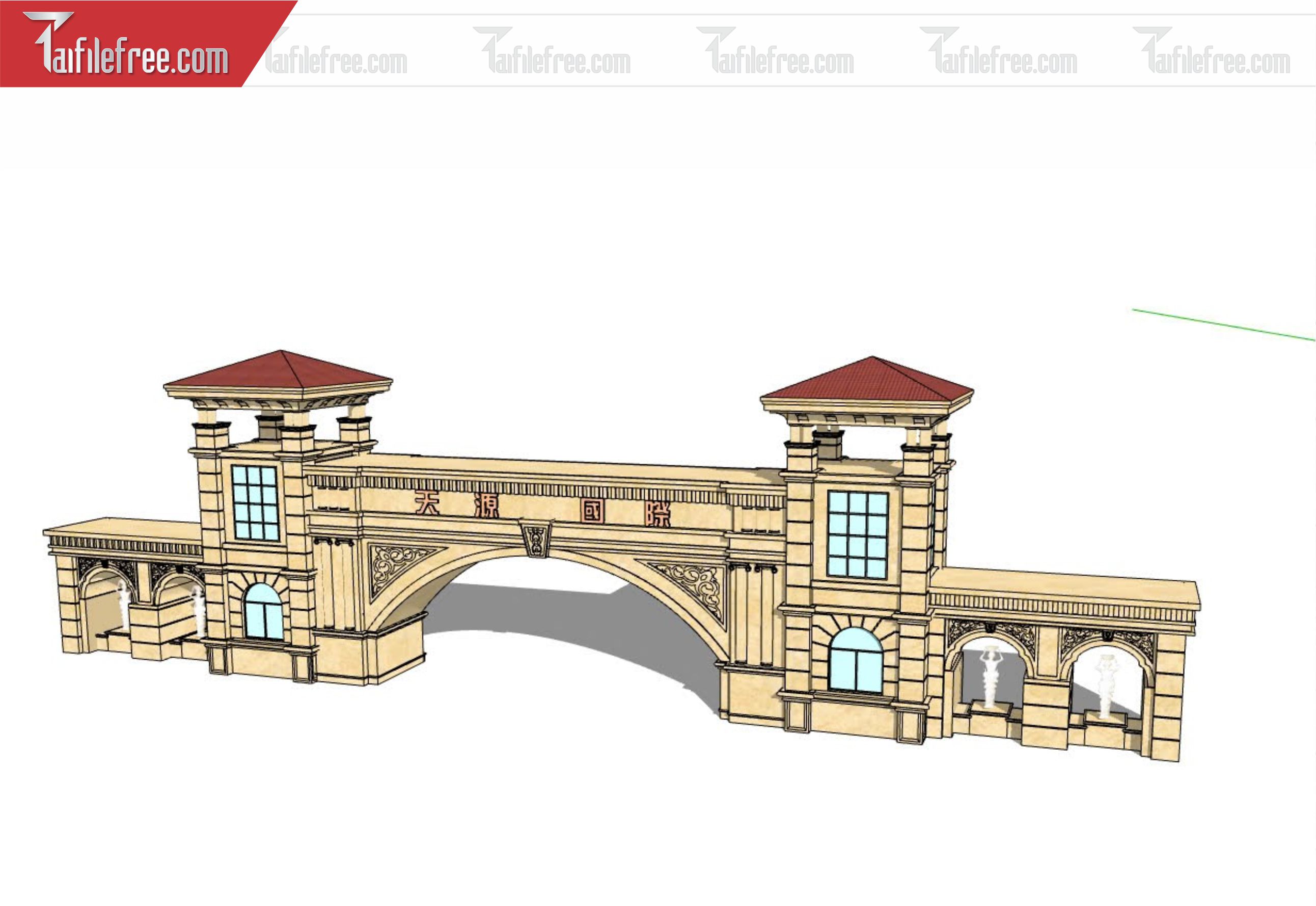 File 3D Sketchup Cổng Nhà_SK341