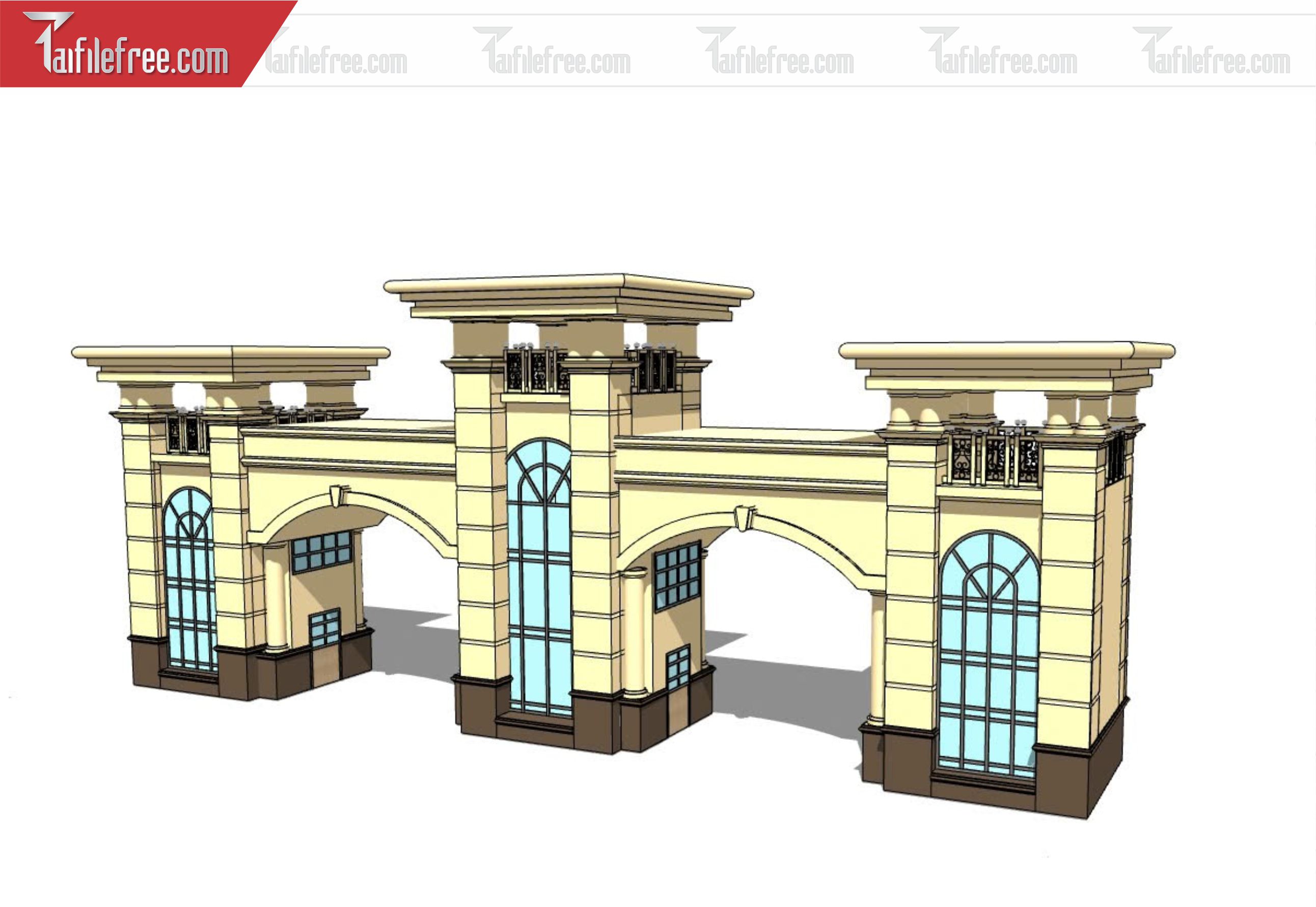 File 3D Sketchup Cổng Nhà_SK342