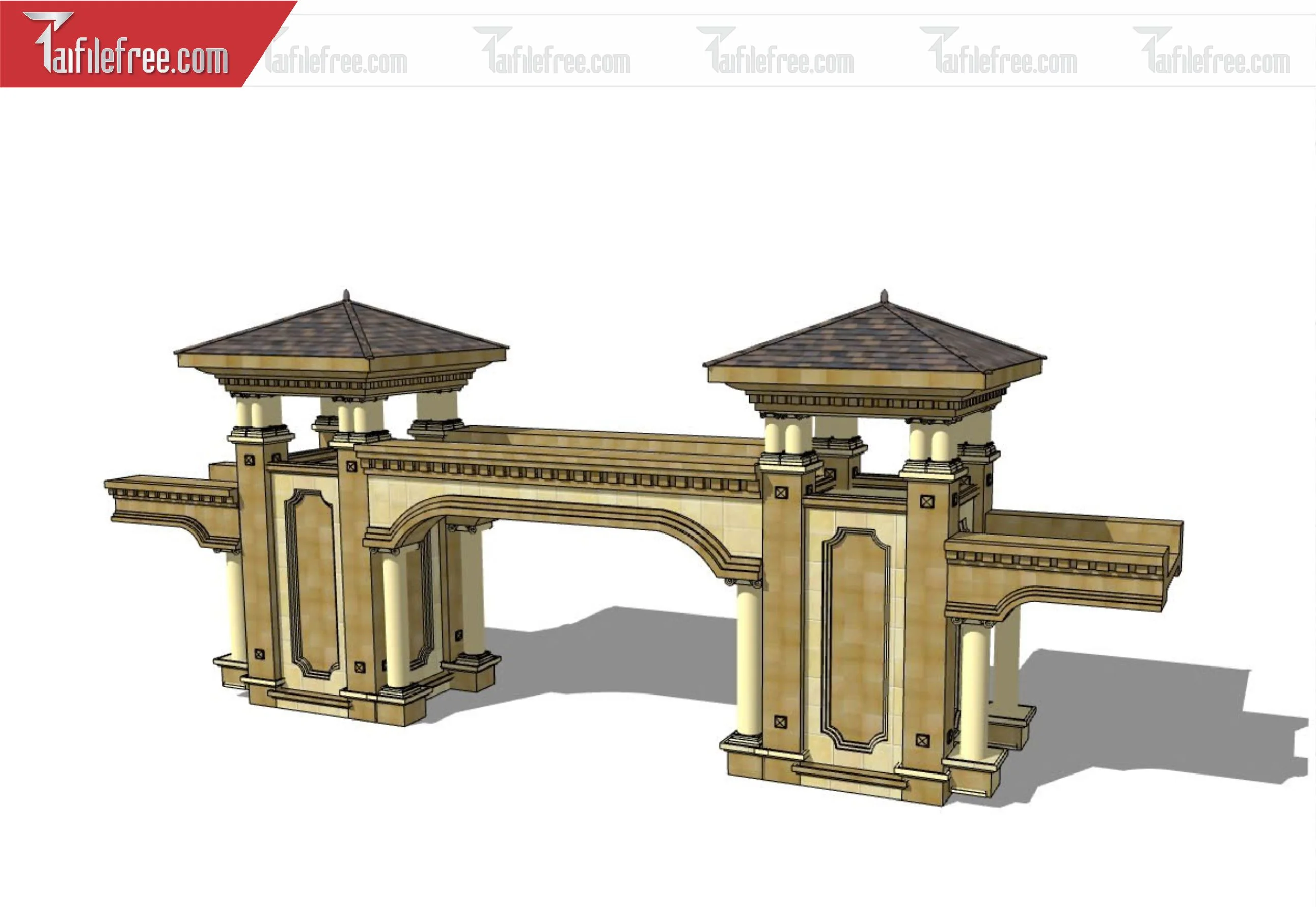 File 3D Sketchup Cổng Nhà_SK345