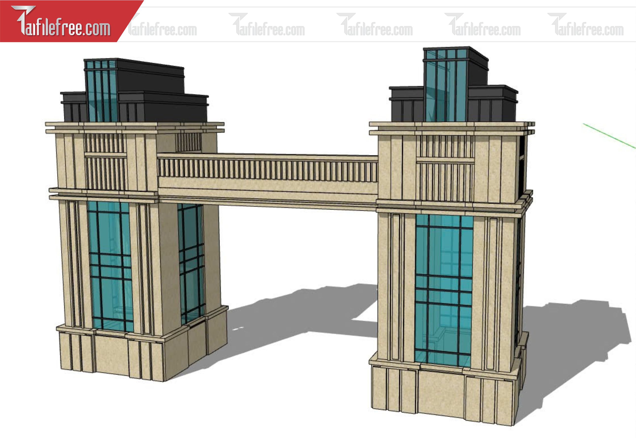 File 3D Sketchup Cổng Nhà_SK350