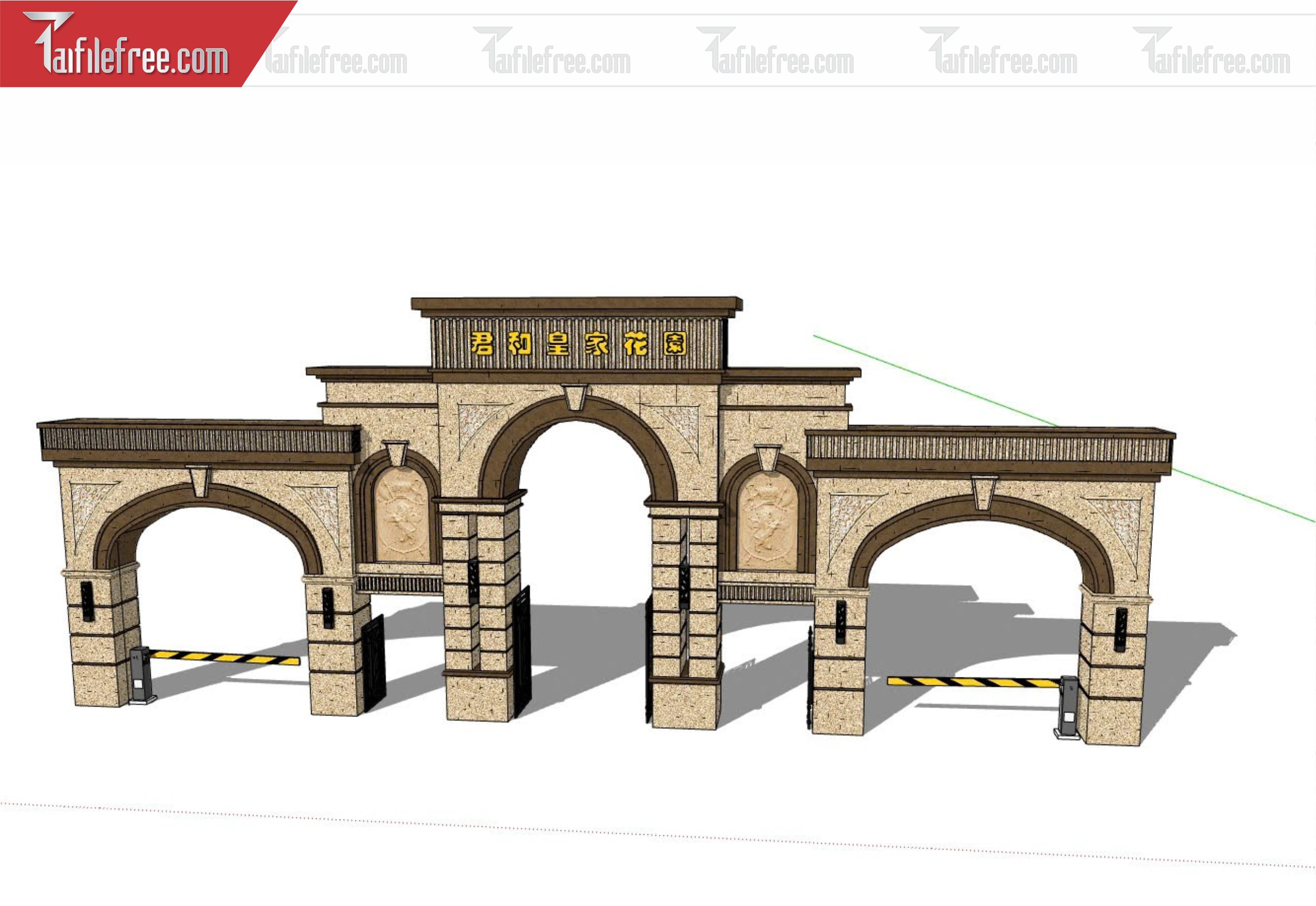 File 3D Sketchup Cổng Nhà_SK353