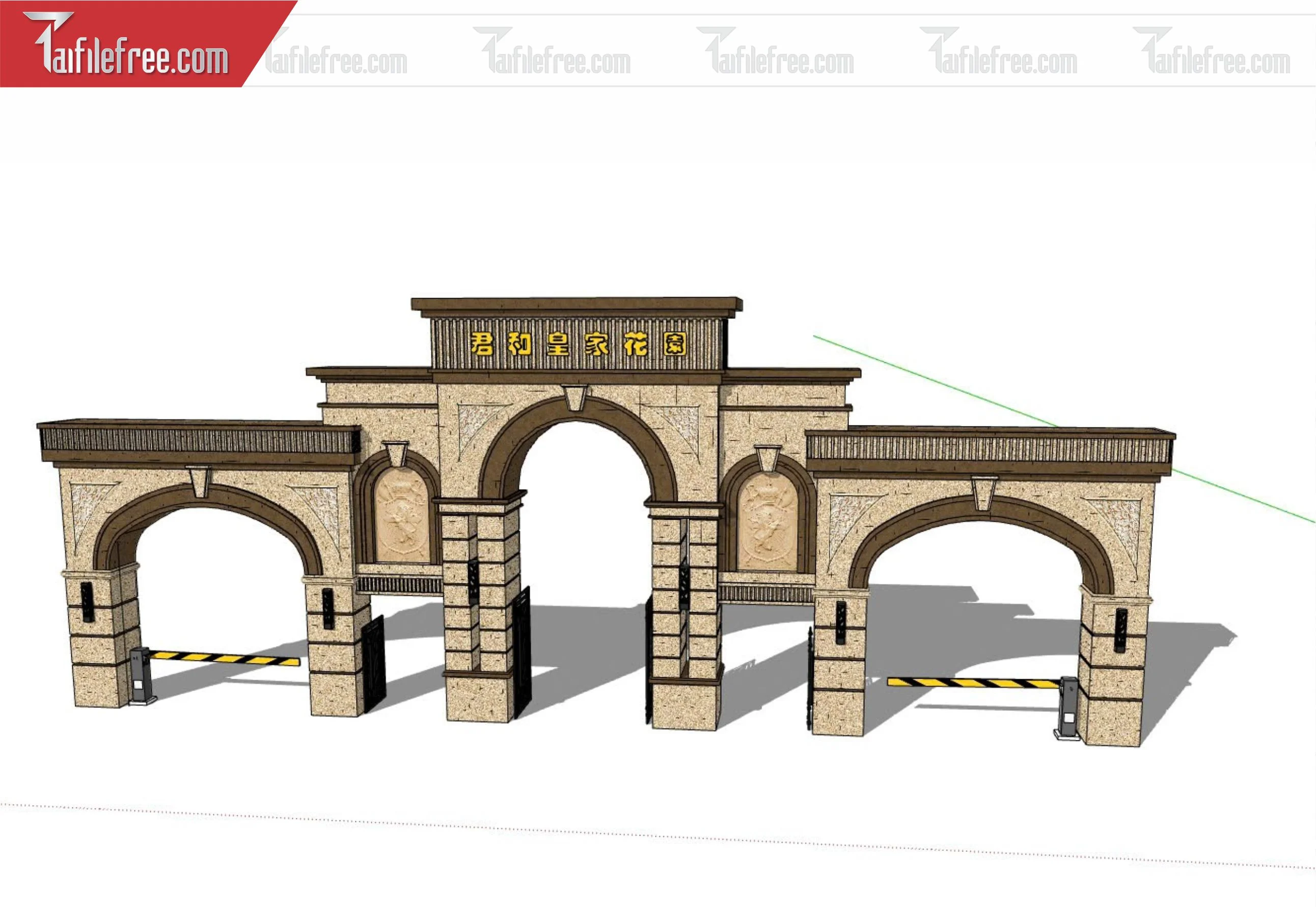 File 3D Sketchup Cổng Nhà_SK353