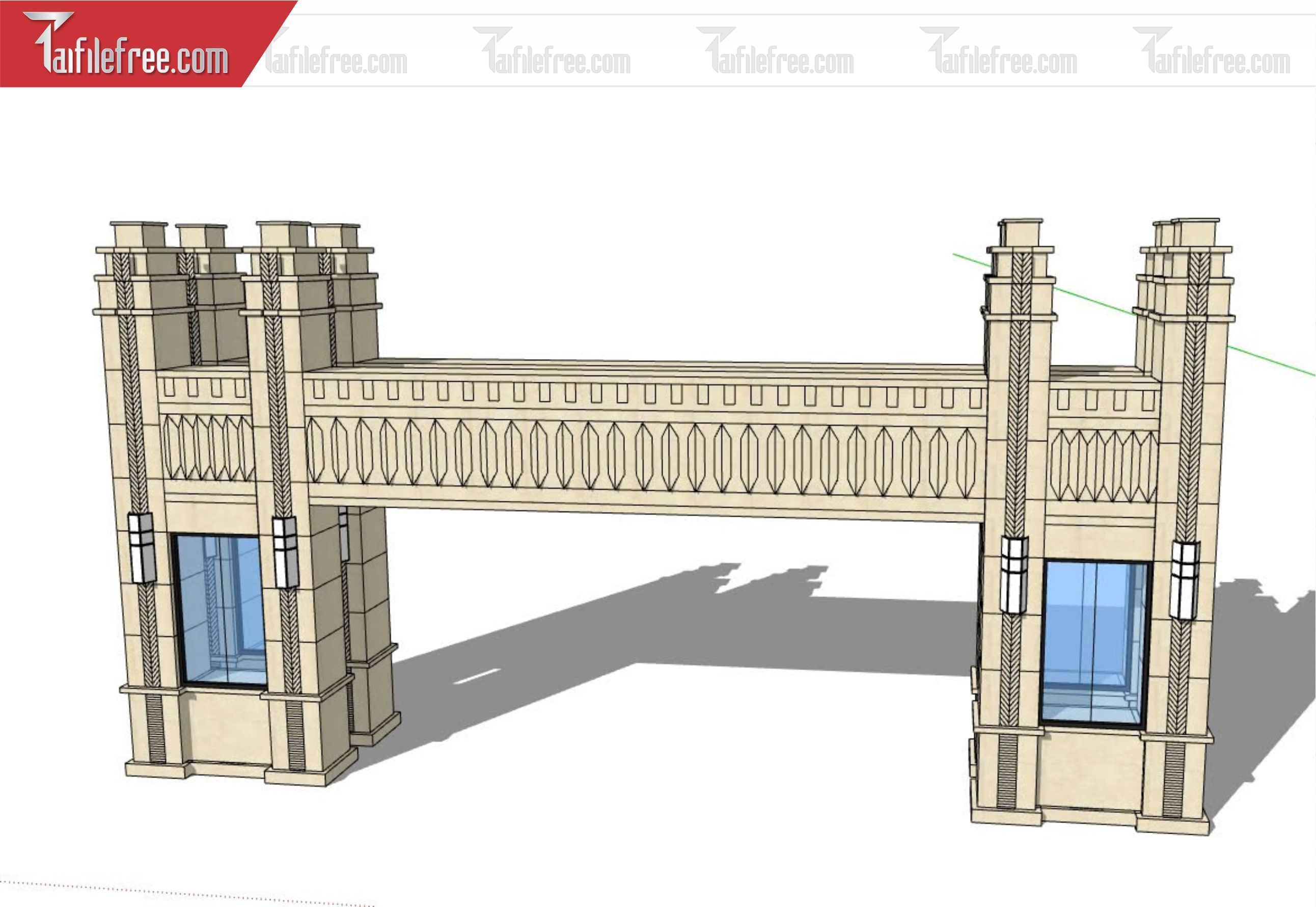 File 3D Sketchup Cổng Nhà_SK354