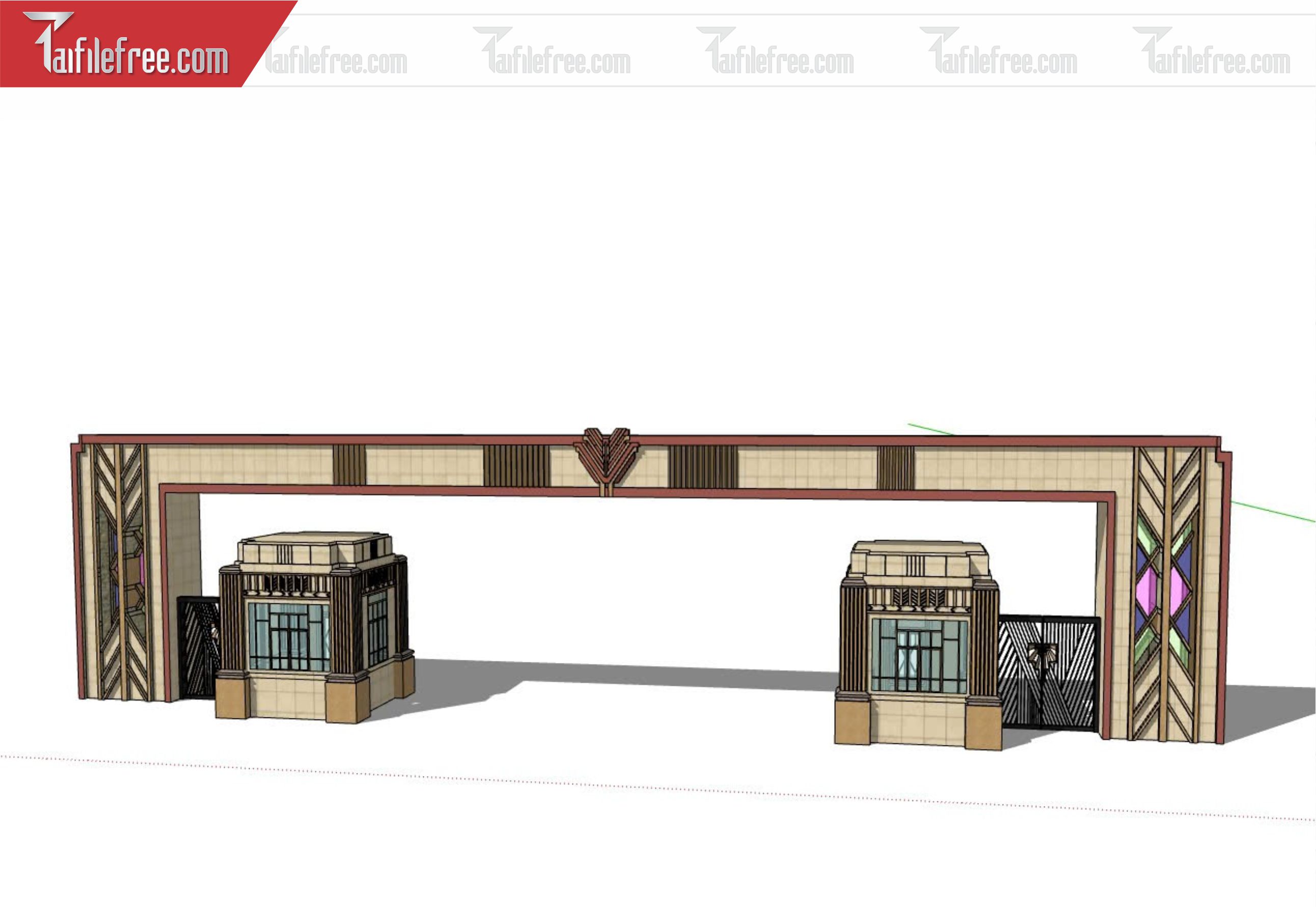 File 3D Sketchup Cổng Nhà_SK355