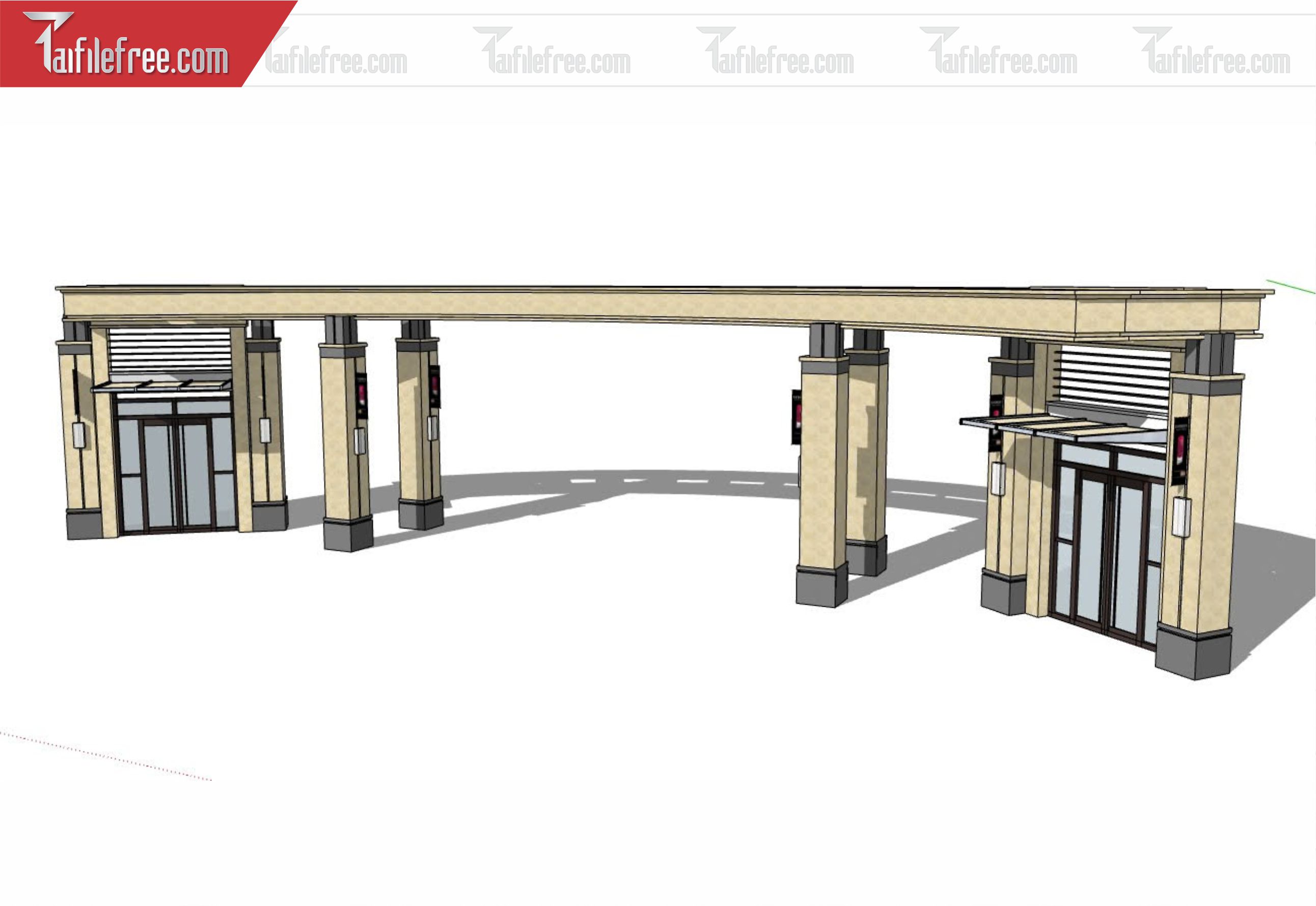 File 3D Sketchup Cổng Nhà_SK358