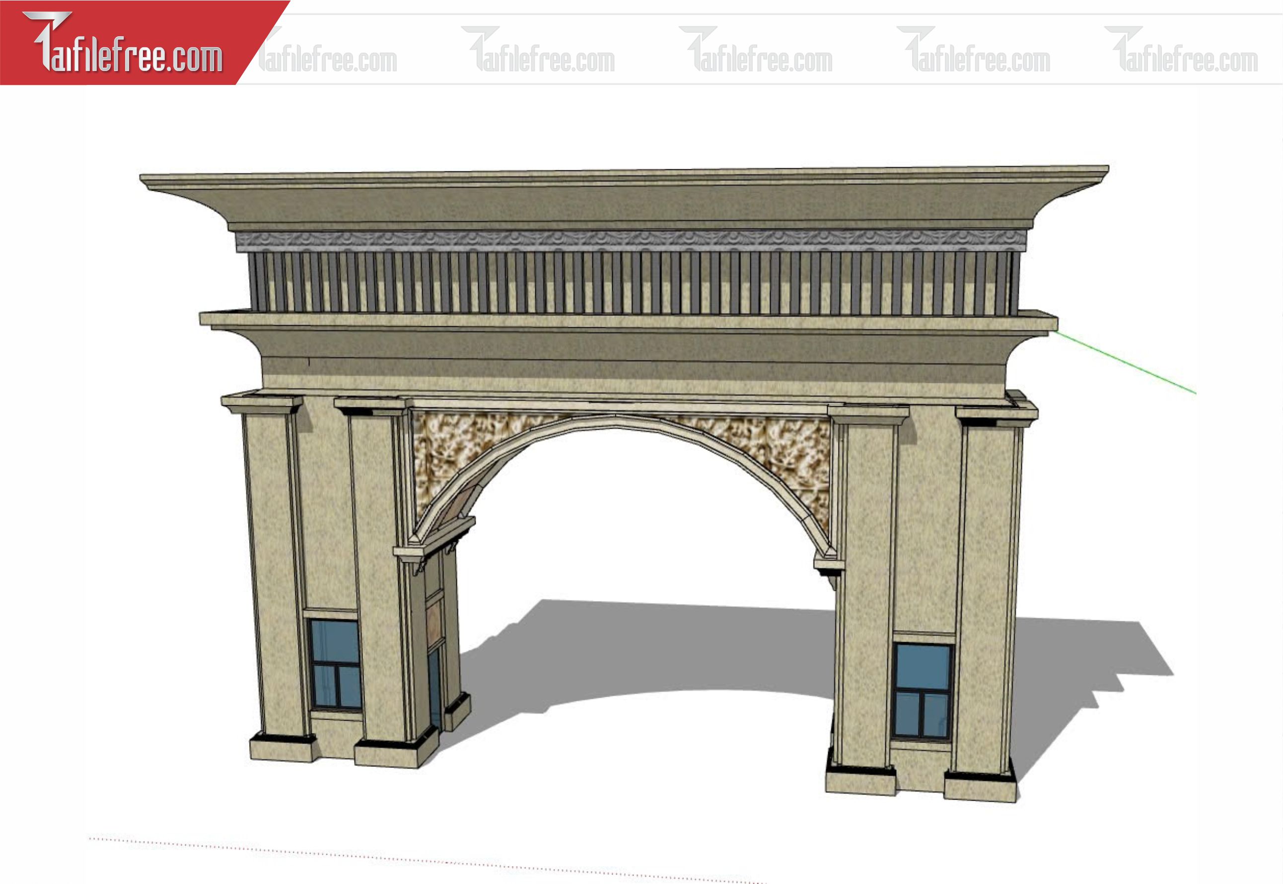File 3D Sketchup Cổng Nhà_SK359