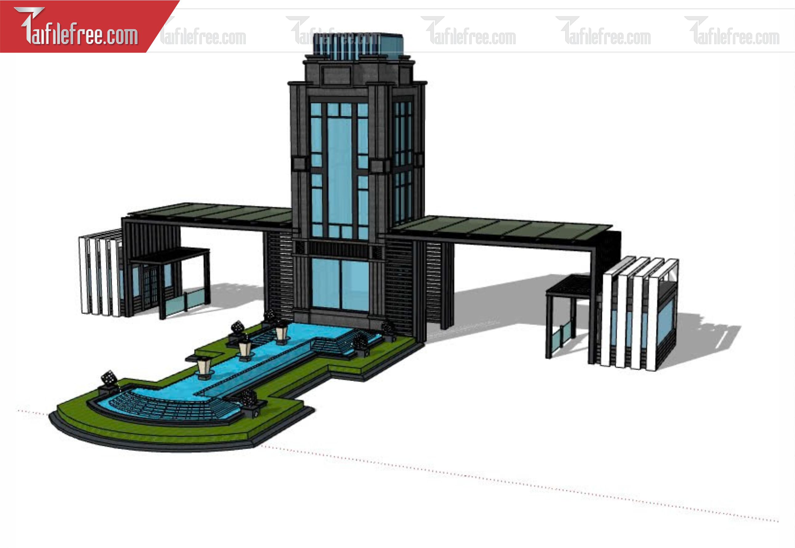File 3D Sketchup Cổng Nhà_SK369