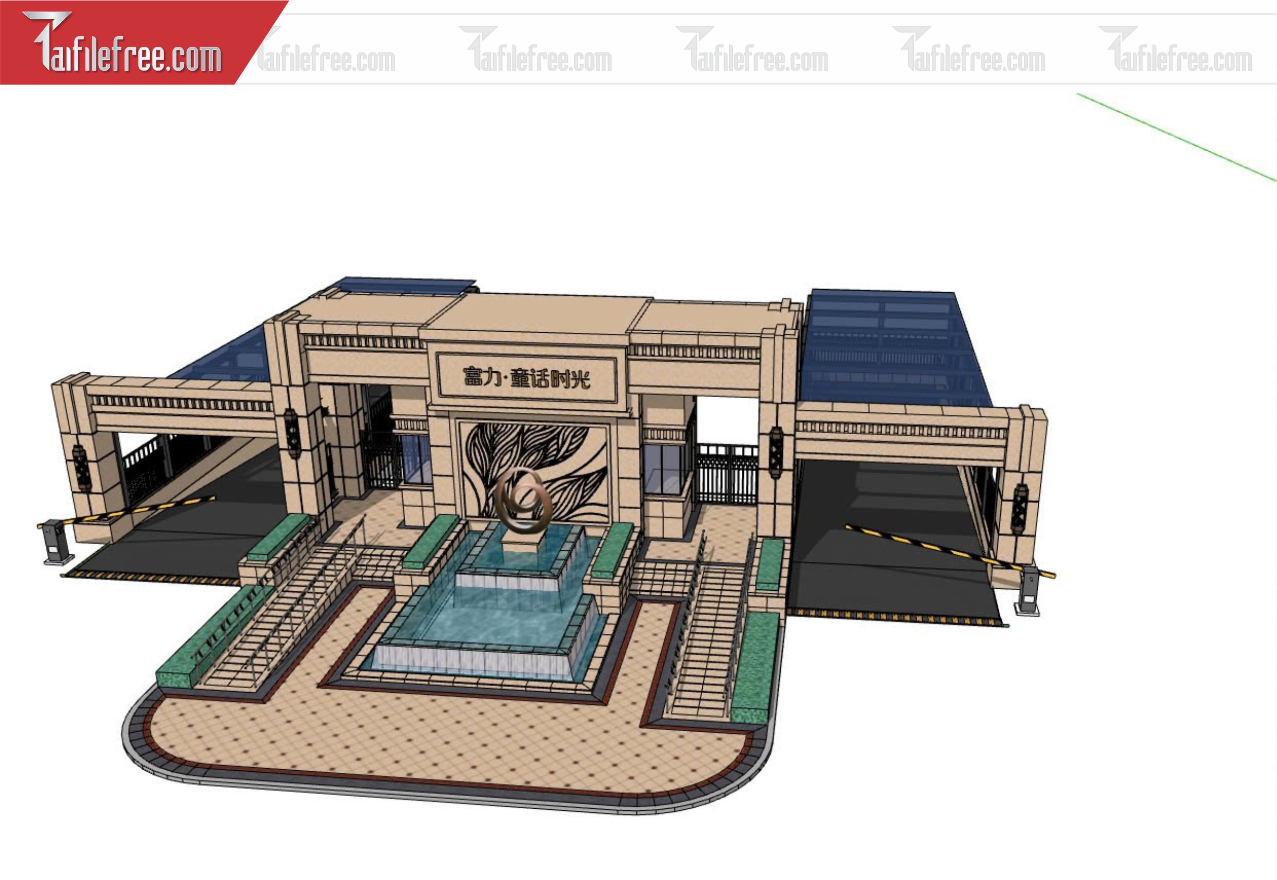 File 3D Sketchup Cổng Nhà_SK370