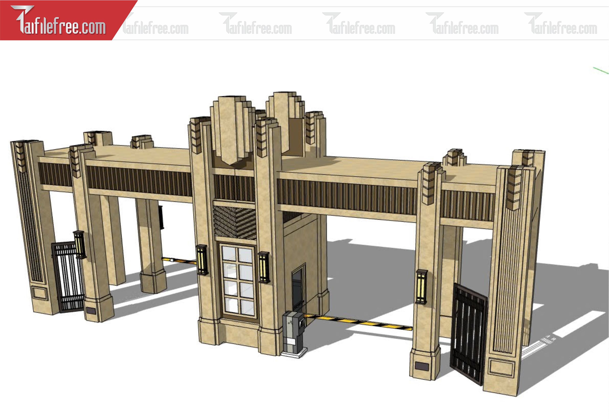 File 3D Sketchup Cổng Nhà_SK371