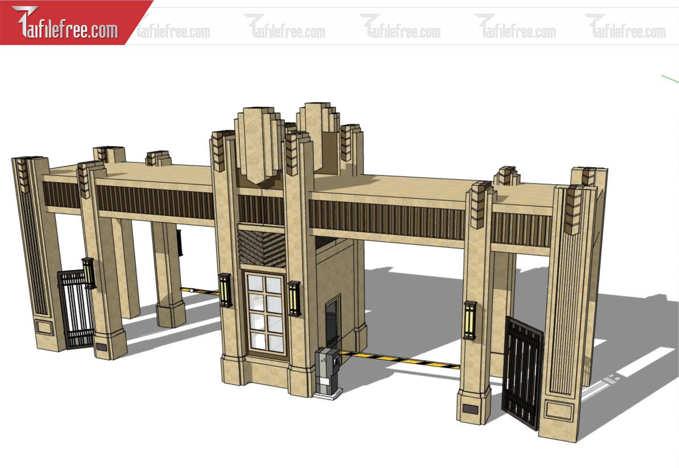 File 3D Sketchup Cổng Nhà_SK371