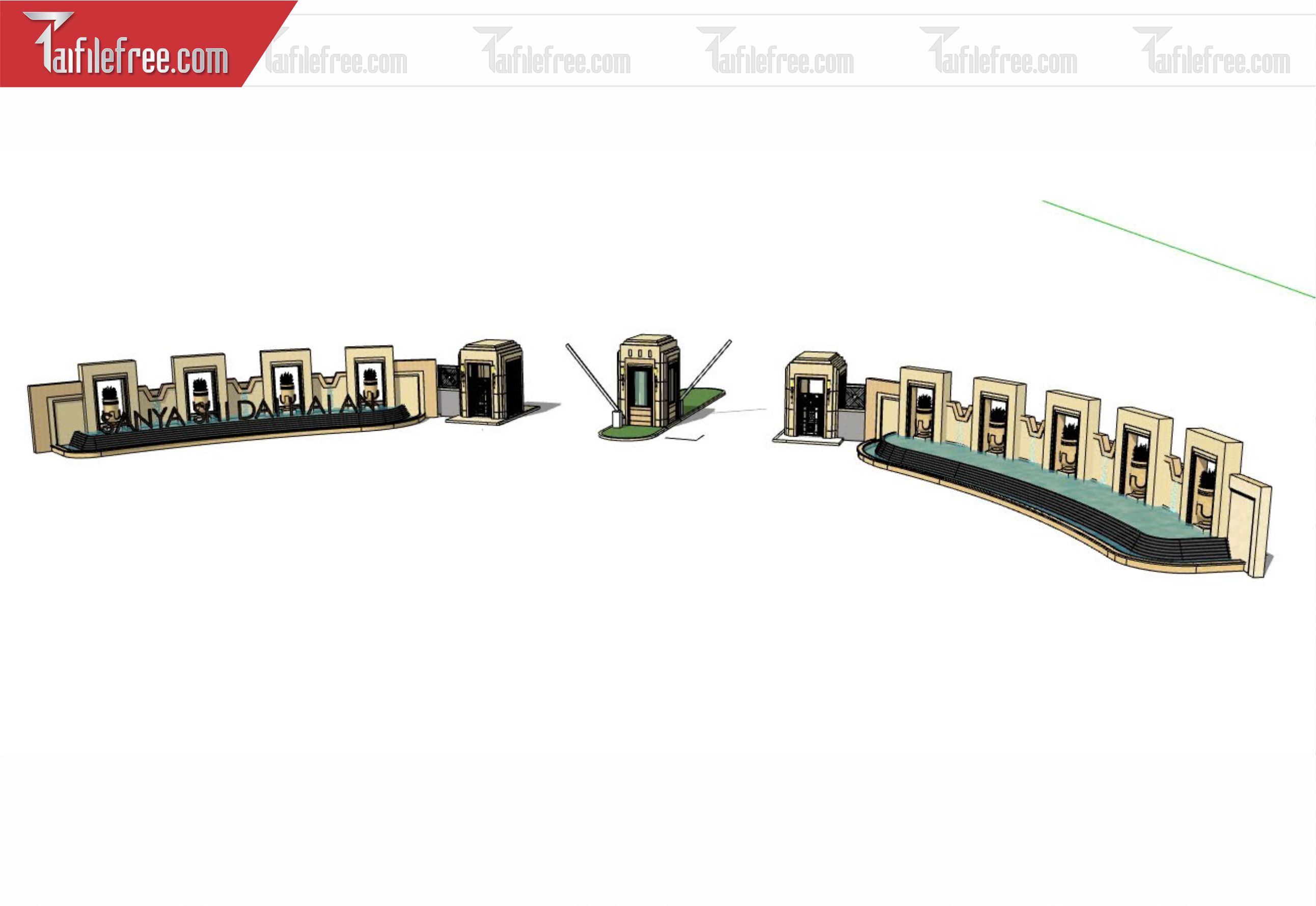 File 3D Sketchup Cổng Nhà_SK373