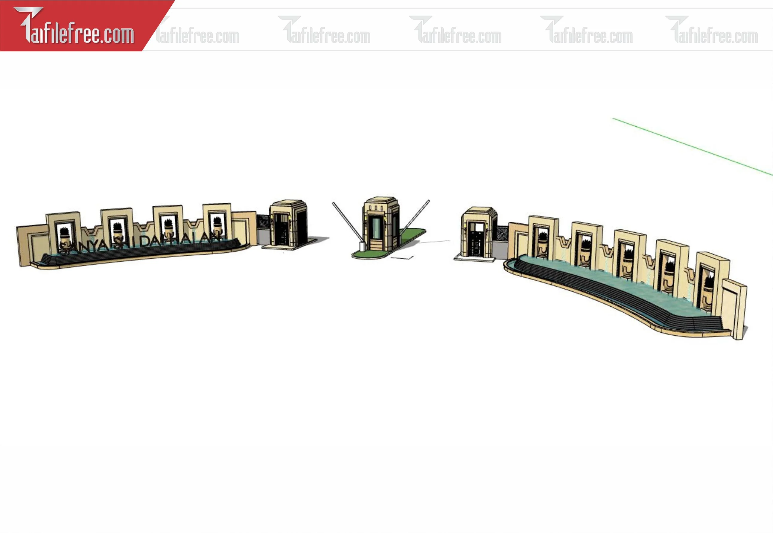 File 3D Sketchup Cổng Nhà_SK373