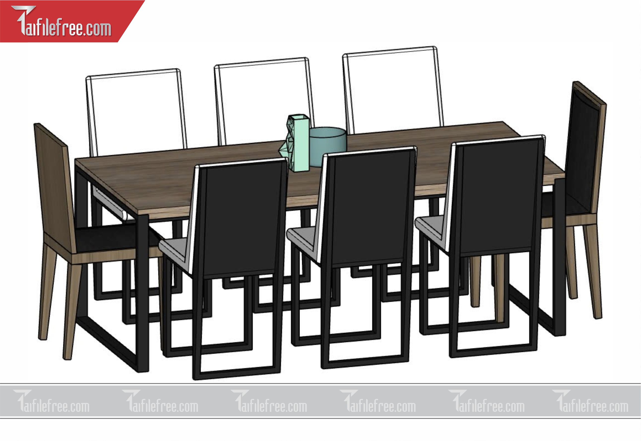 File 3D Sketchup Bàn Ăn_SK38