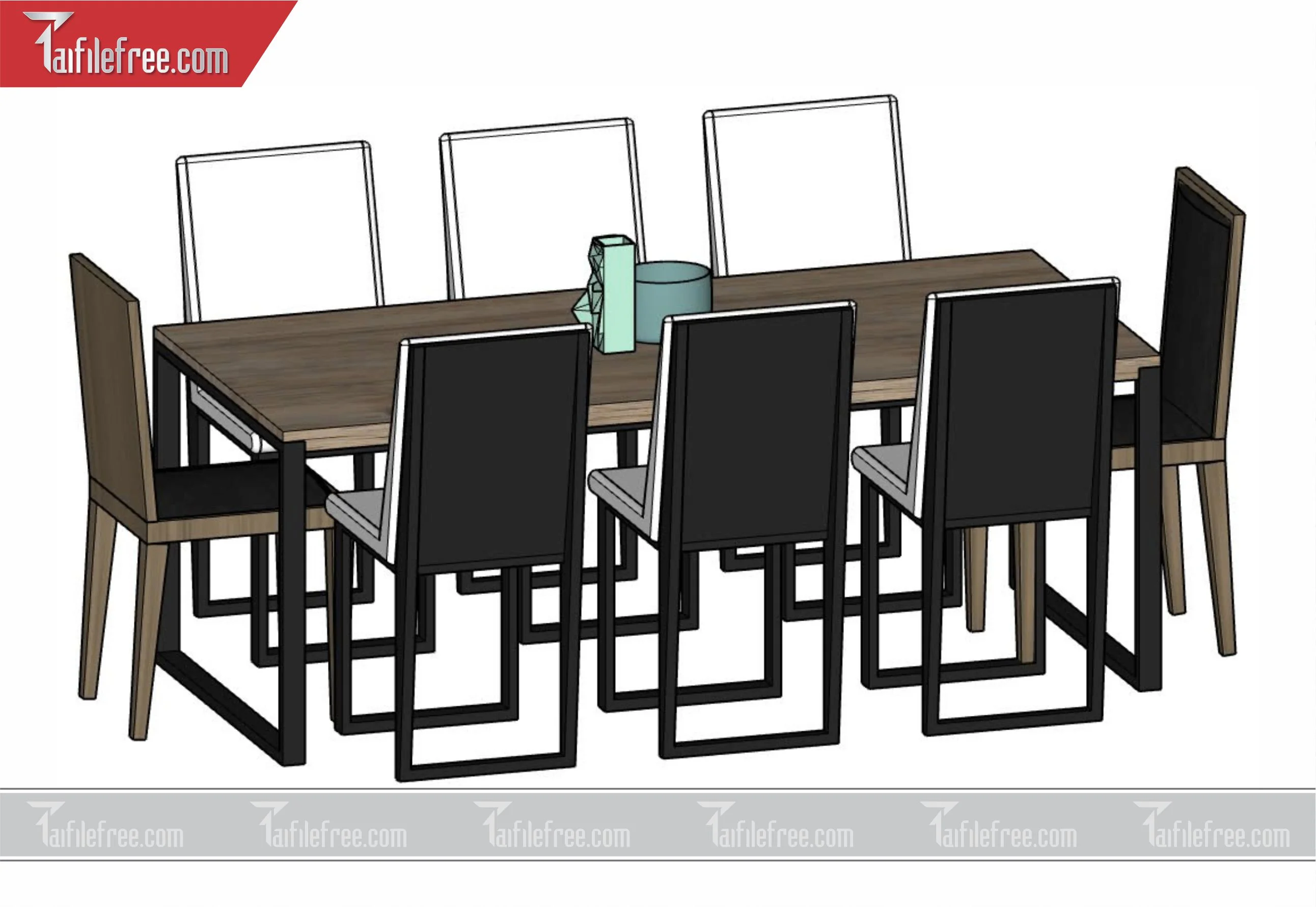 File 3D Sketchup Bàn Ăn_SK38