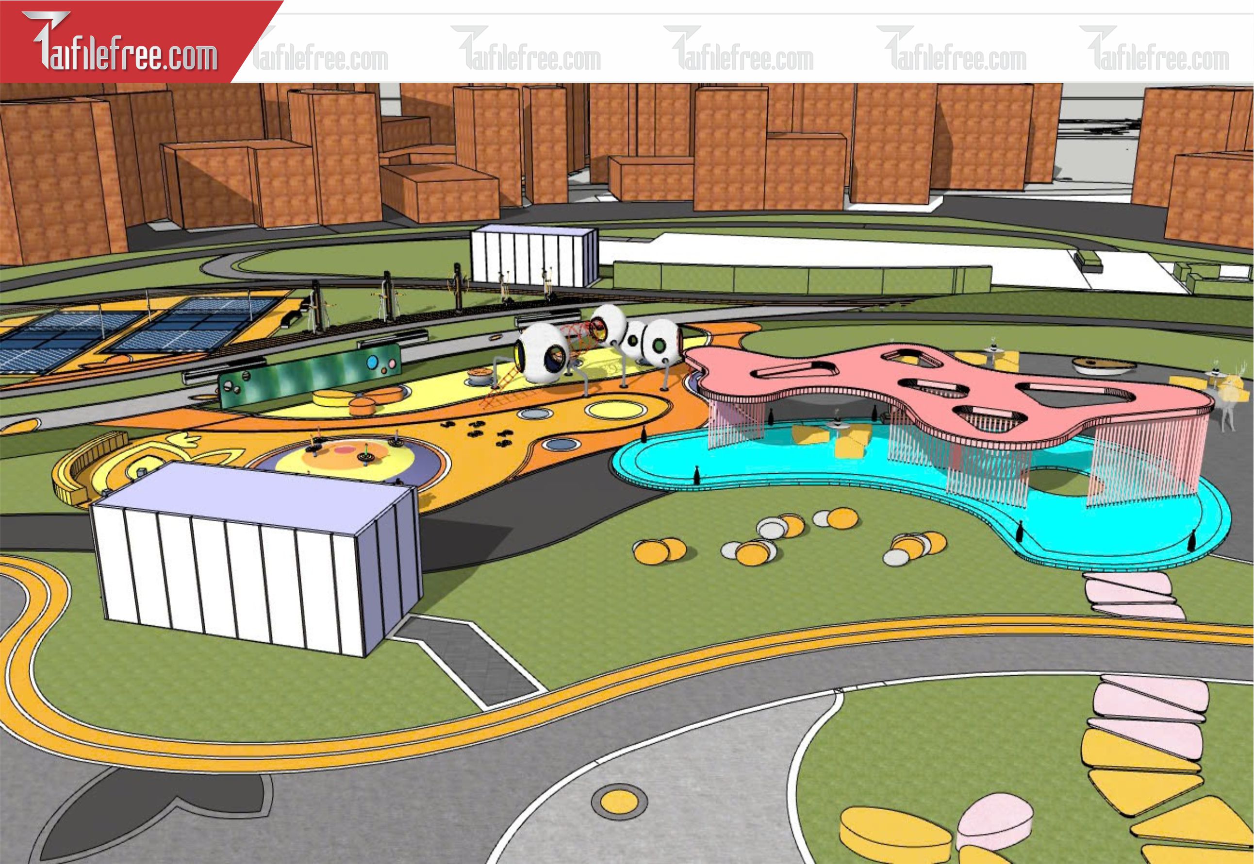 File 3D Sketchup Khu Vui Chơi_SK391
