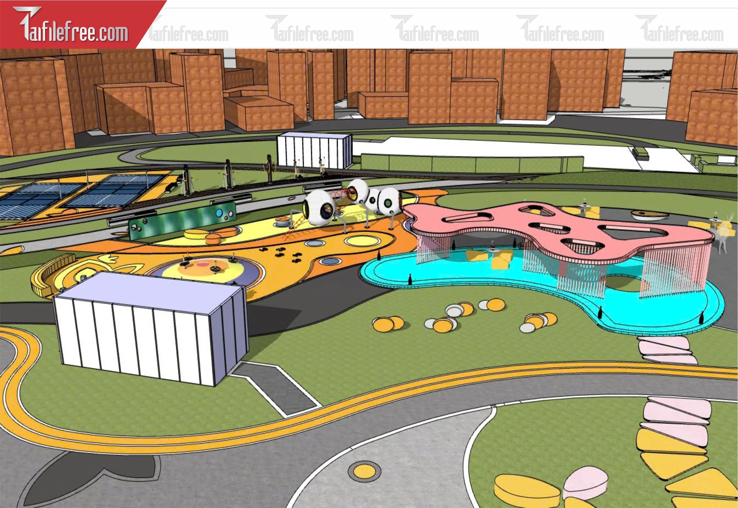 File 3D Sketchup Khu Vui Chơi_SK391