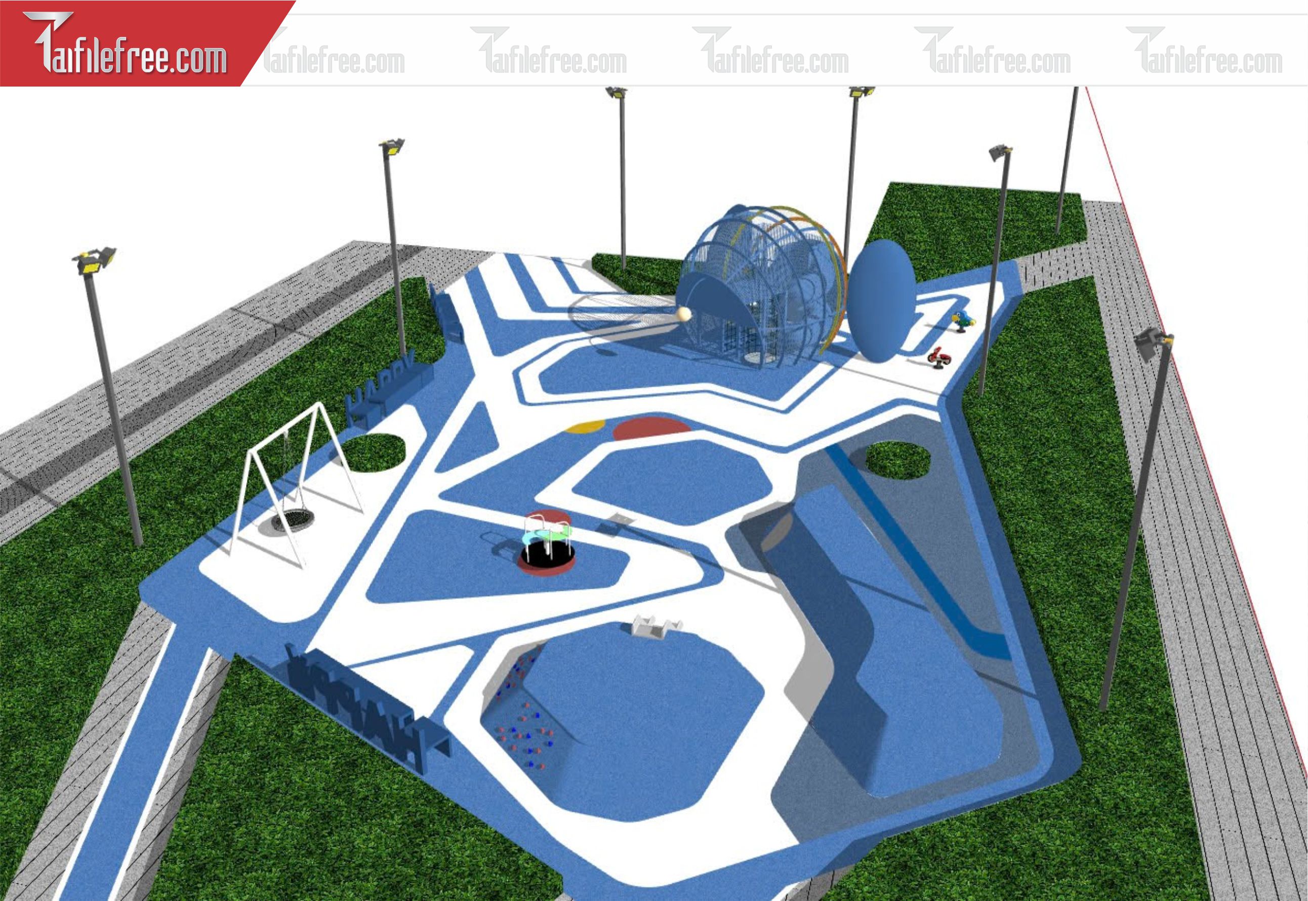 File 3D Sketchup Khu Vui Chơi_SK395