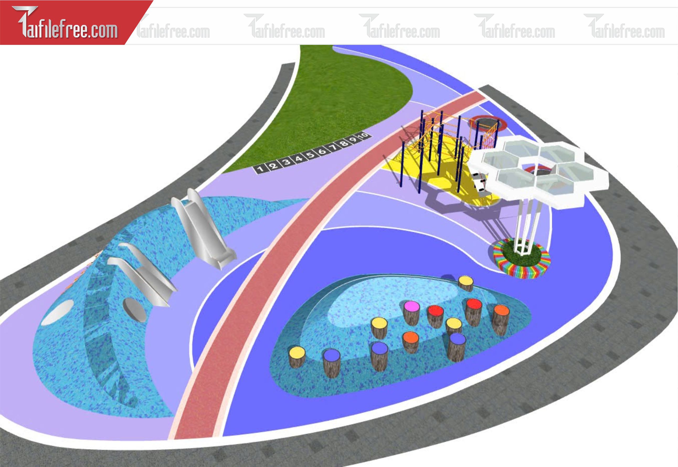 File 3D Sketchup Khu Vui Chơi_SK398