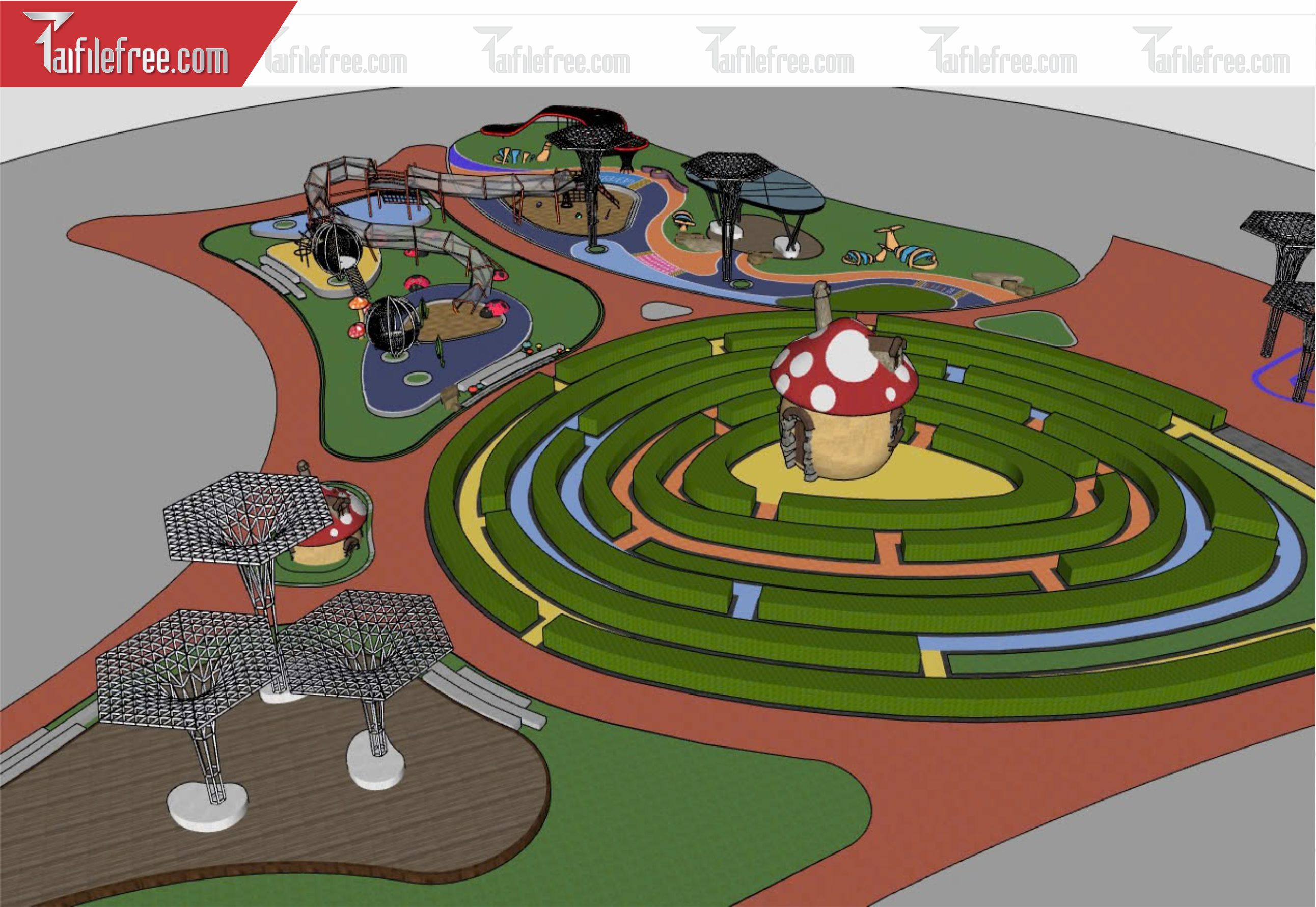 File 3D Sketchup Khu Vui Chơi_SK399