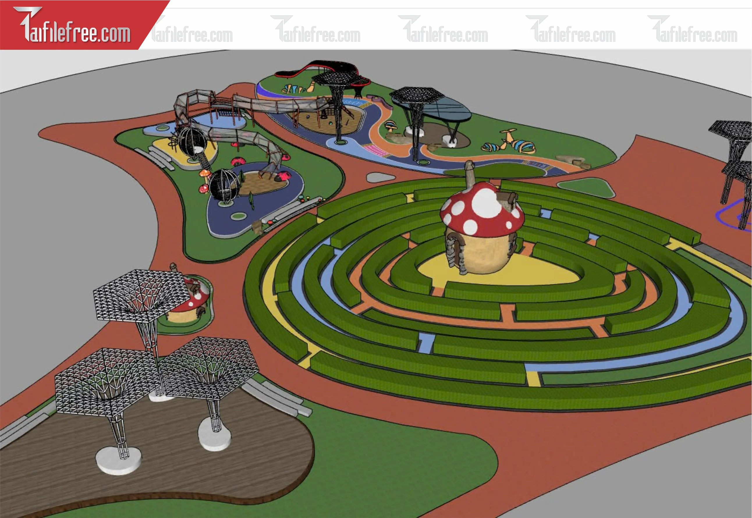 File 3D Sketchup Khu Vui Chơi_SK399