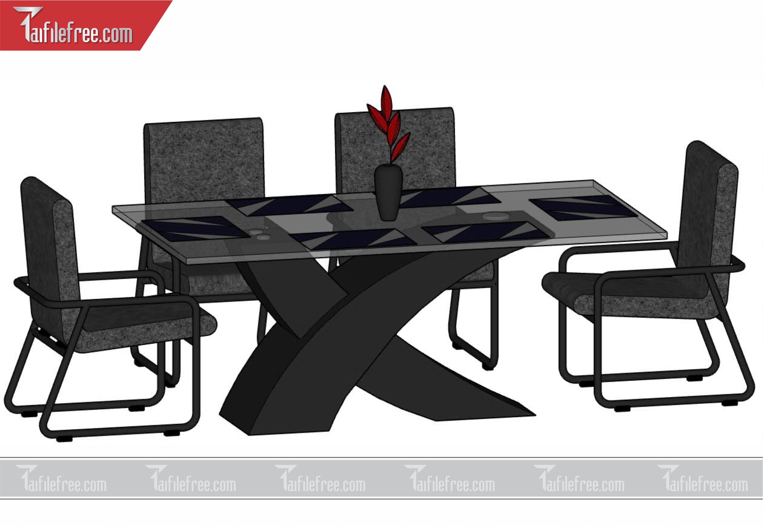 File 3D Sketchup Bàn Ăn_SK40