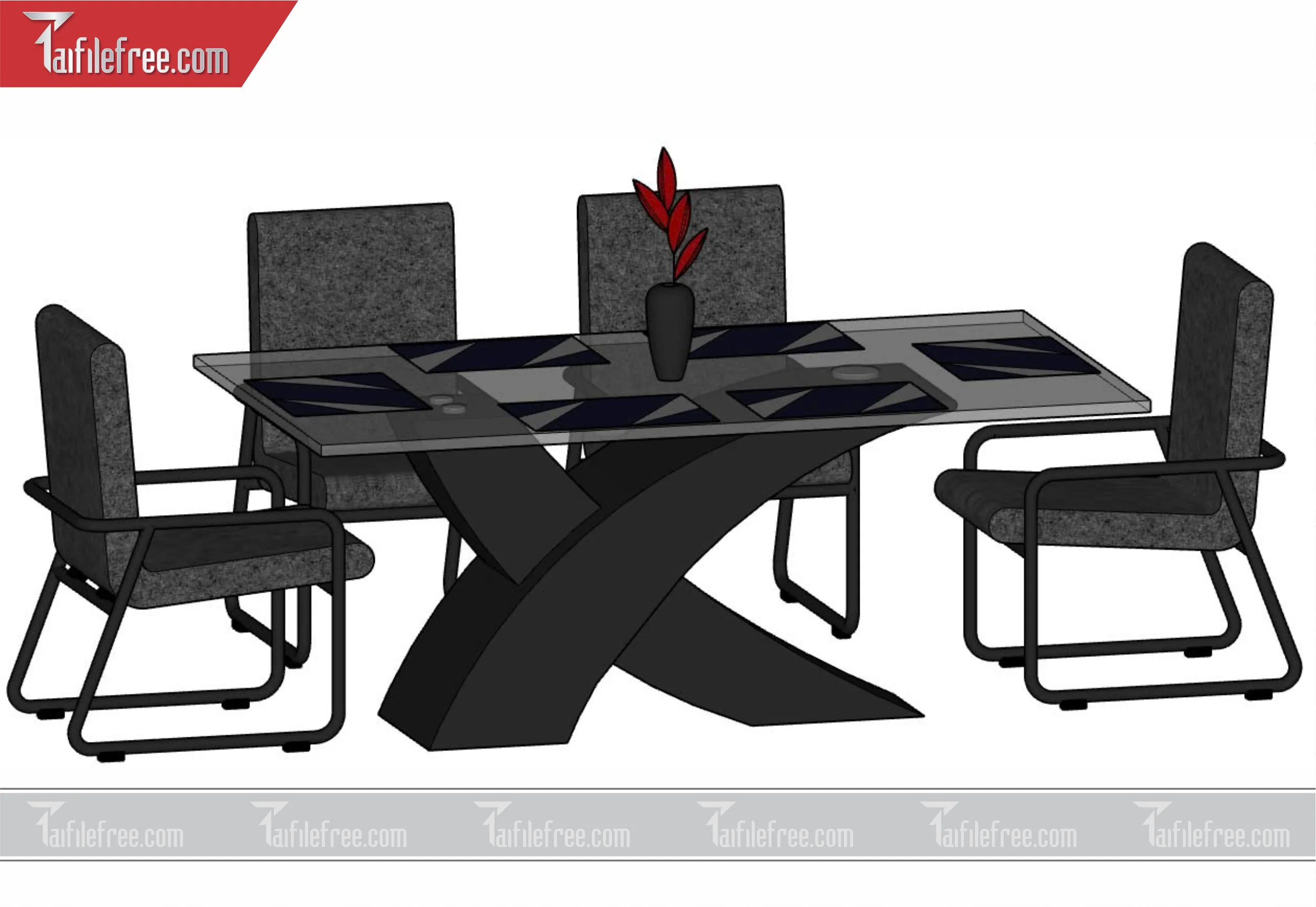 File 3D Sketchup Bàn Ăn_SK40