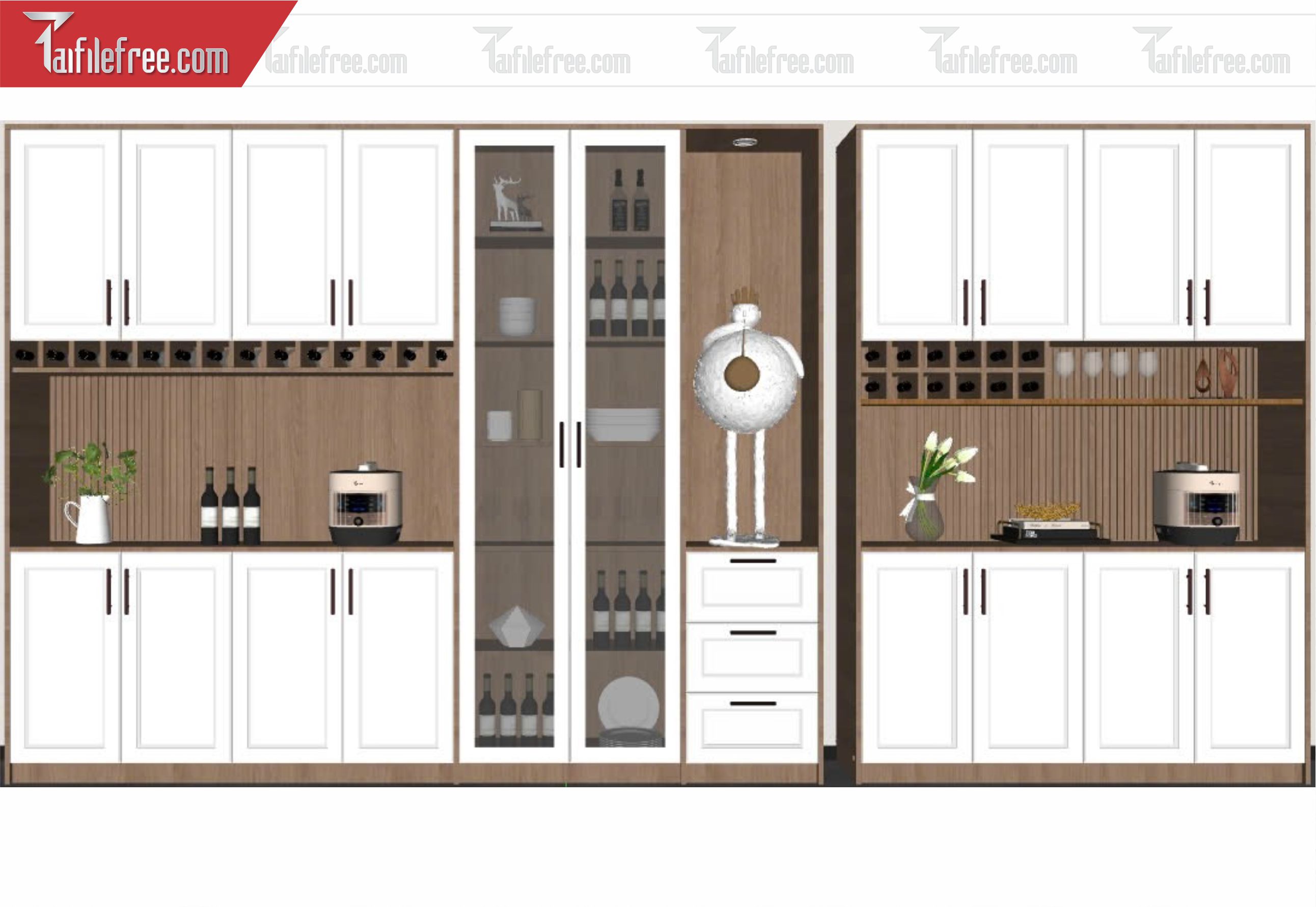 File 3D Sketchup Tủ Chưng Bầy_SK401