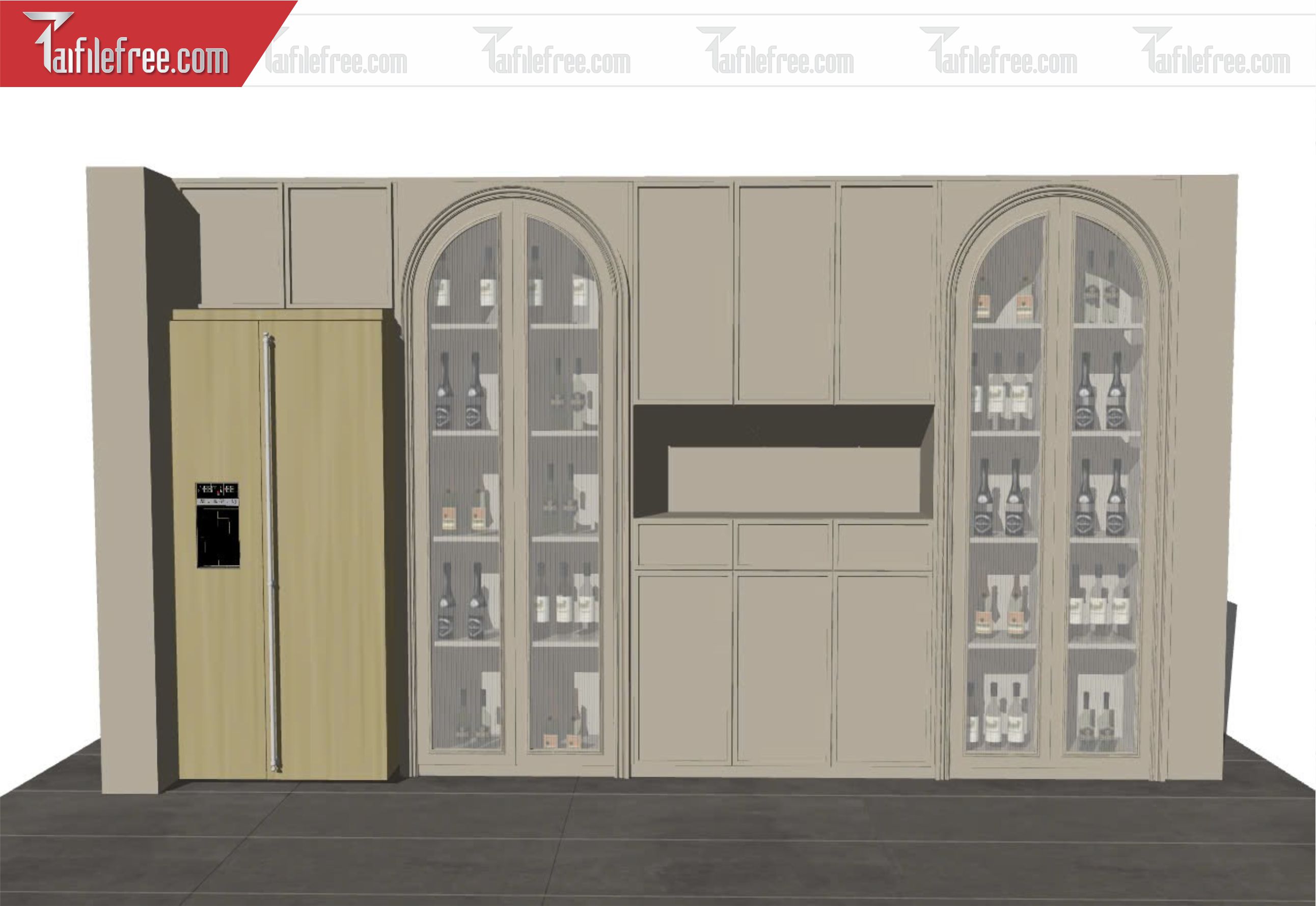File 3D Sketchup Tủ Chưng Bầy_SK405