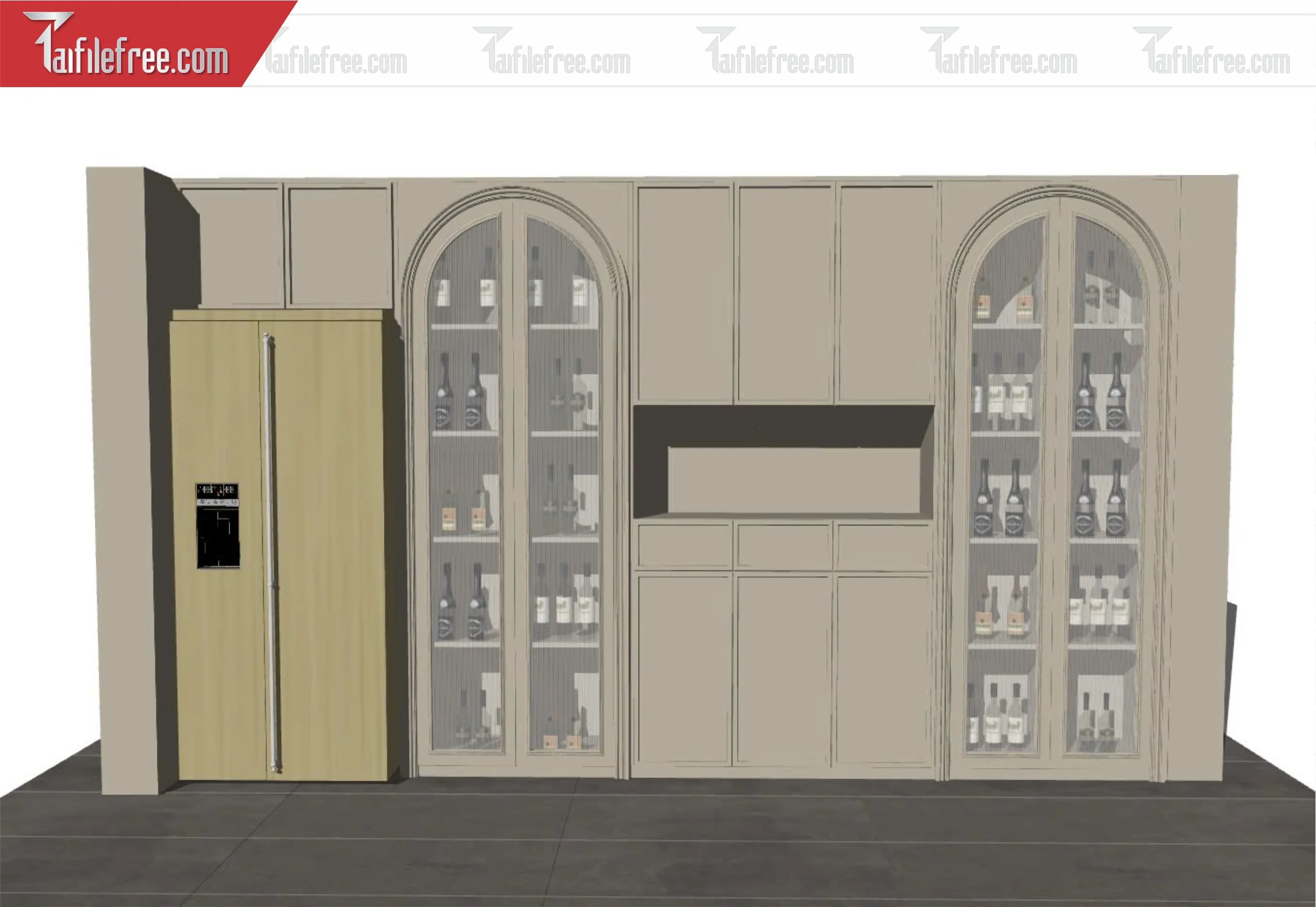 File 3D Sketchup Tủ Chưng Bầy_SK405