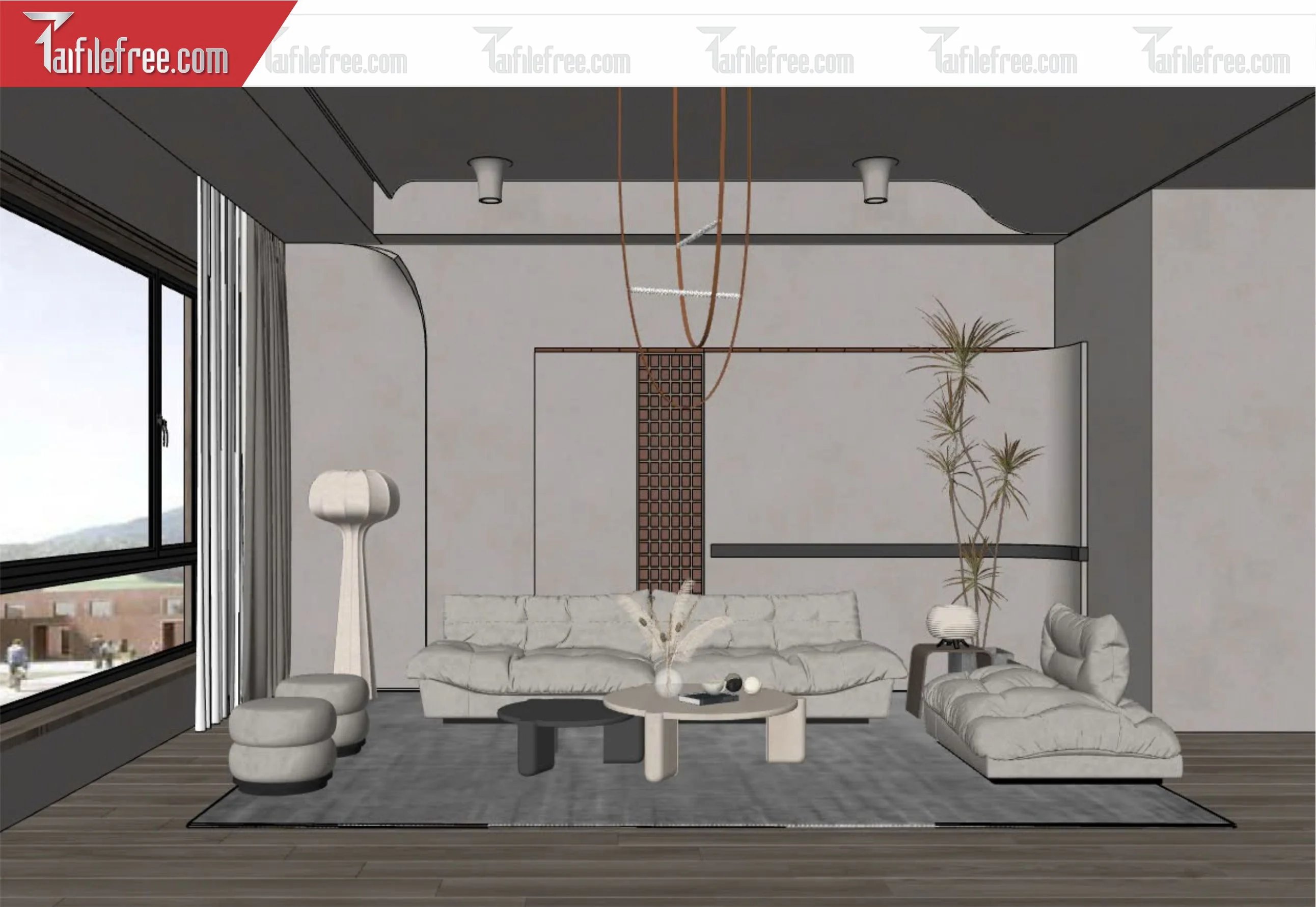 File 3D Sketchup Phòng Khách_SK407
