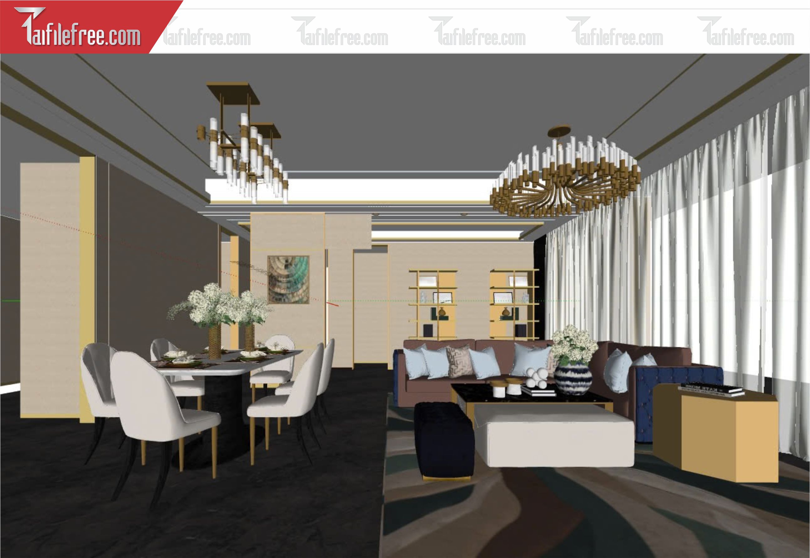 File 3D Sketchup Phòng Khách_SK409