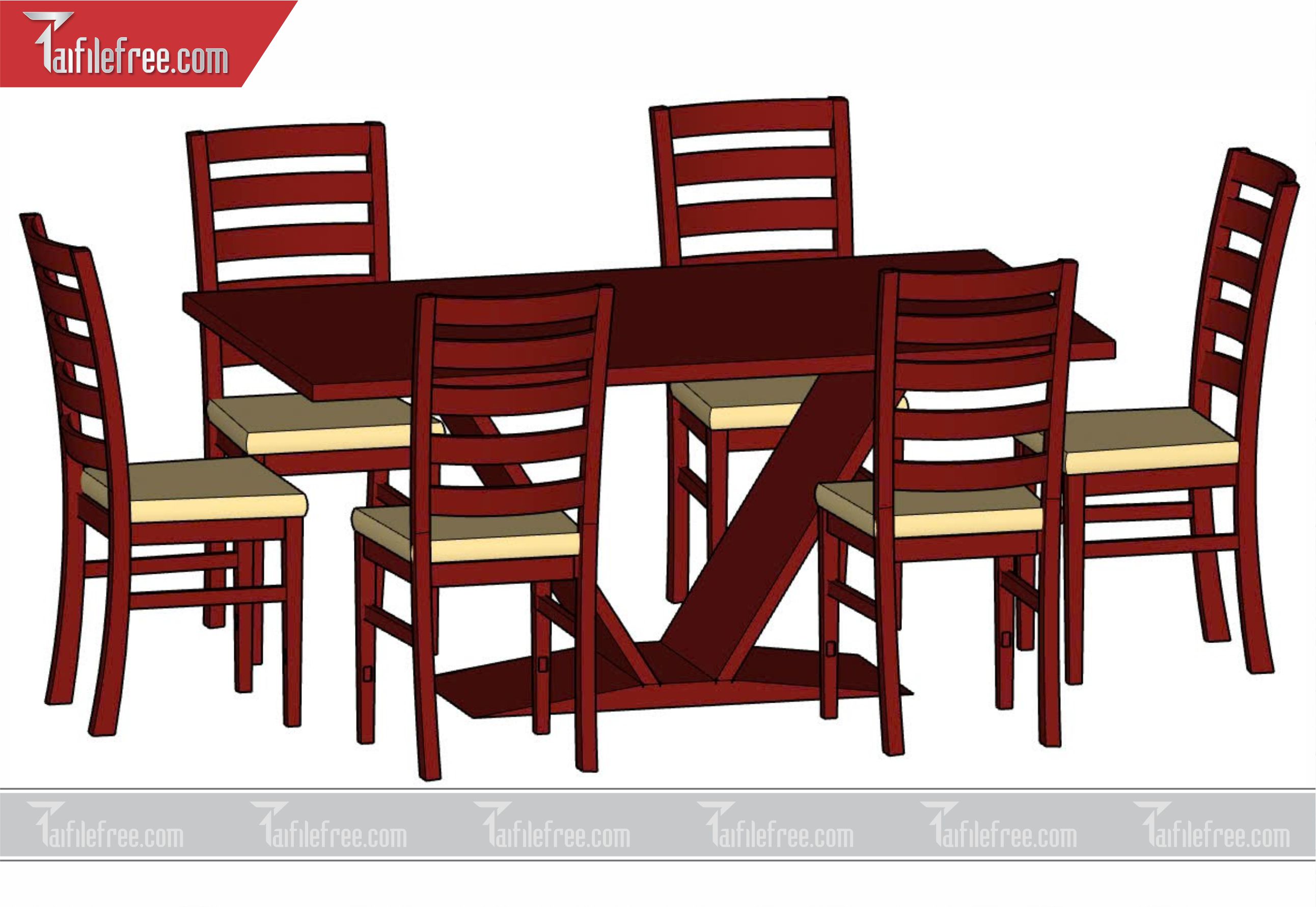 File 3D Sketchup Bàn Ăn_SK41