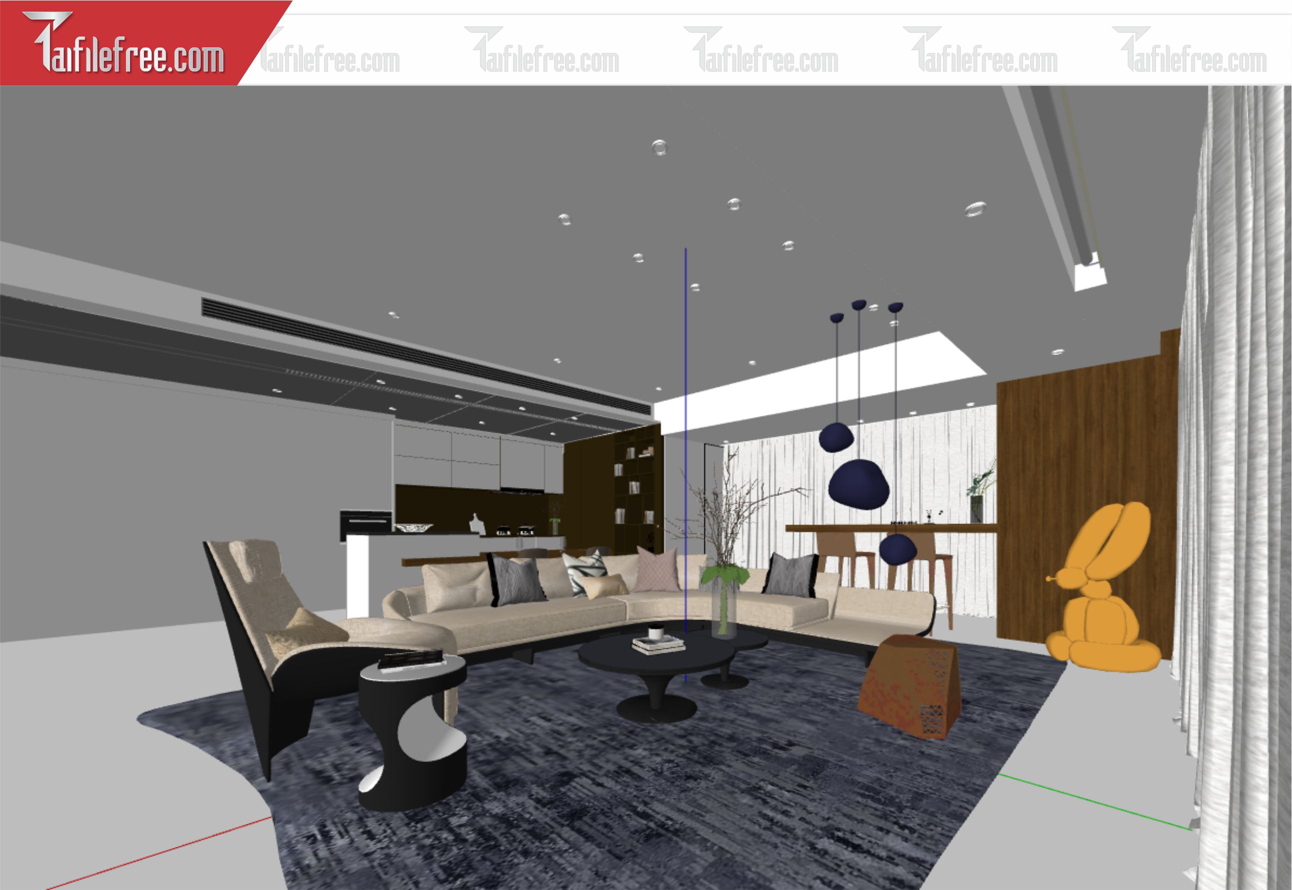 File 3D Sketchup Phòng Khách_SK410